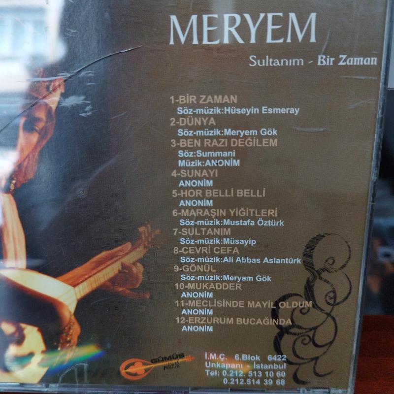 Meryem    -  Sultanım - Türkiye Basım -  2. El CD  Albüm