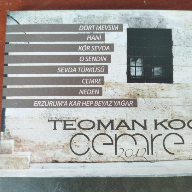 Teoman Koç  -  Cemre - 2012 Türkiye Basım -  2. El CD  Albüm