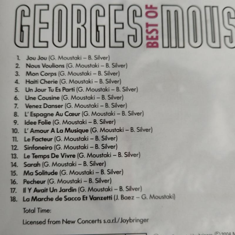 The Best Of  /Georges Moustaki - 2004  Almanya Basım -  2. El CD Albüm