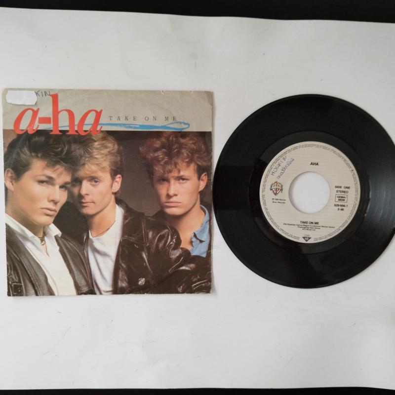 A-HA  /  take on me  - 1985 Almanya  Basım 45 LİK PLAK