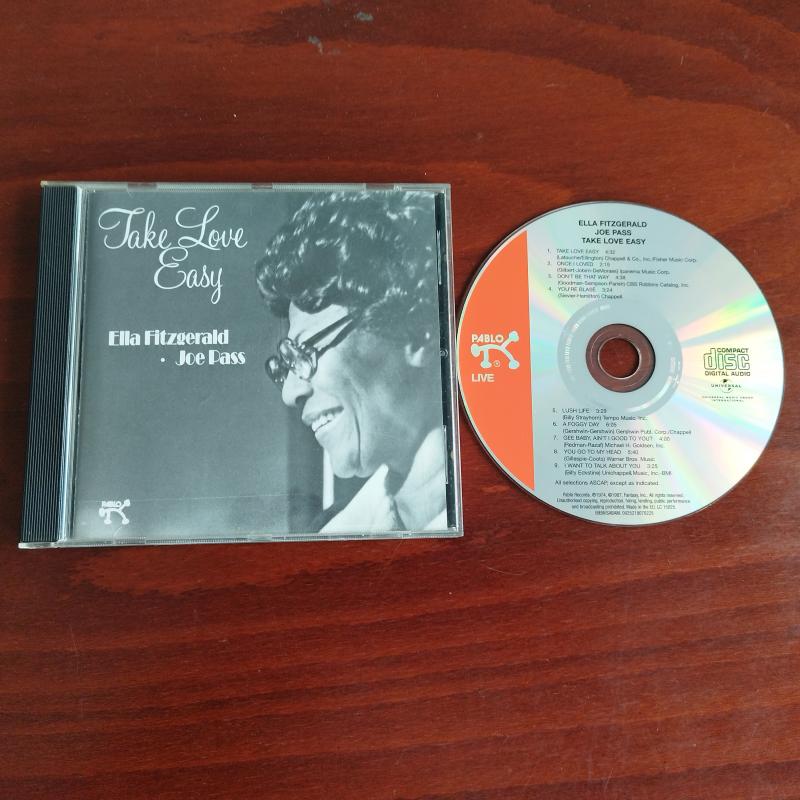 Ella Fitzgerald & Joe Pass – Take Love Easy  - Avrupa Basım -  2. El CD Albüm