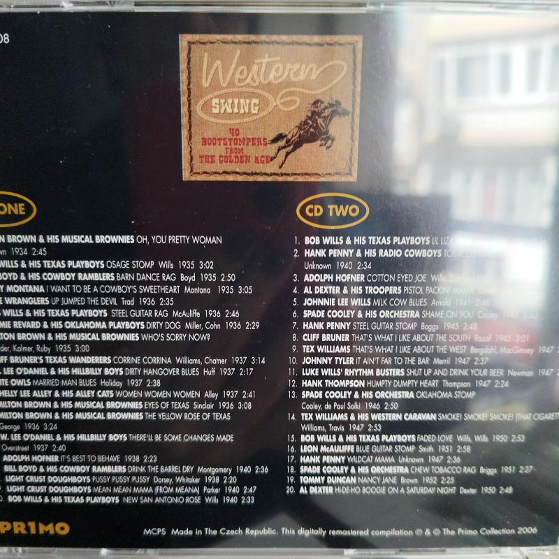 Western Swing... 40 Bootstompers From The Golden Age  ‎- Çek Cumhuriyeti Basım -  2. El 2XCD Albüm