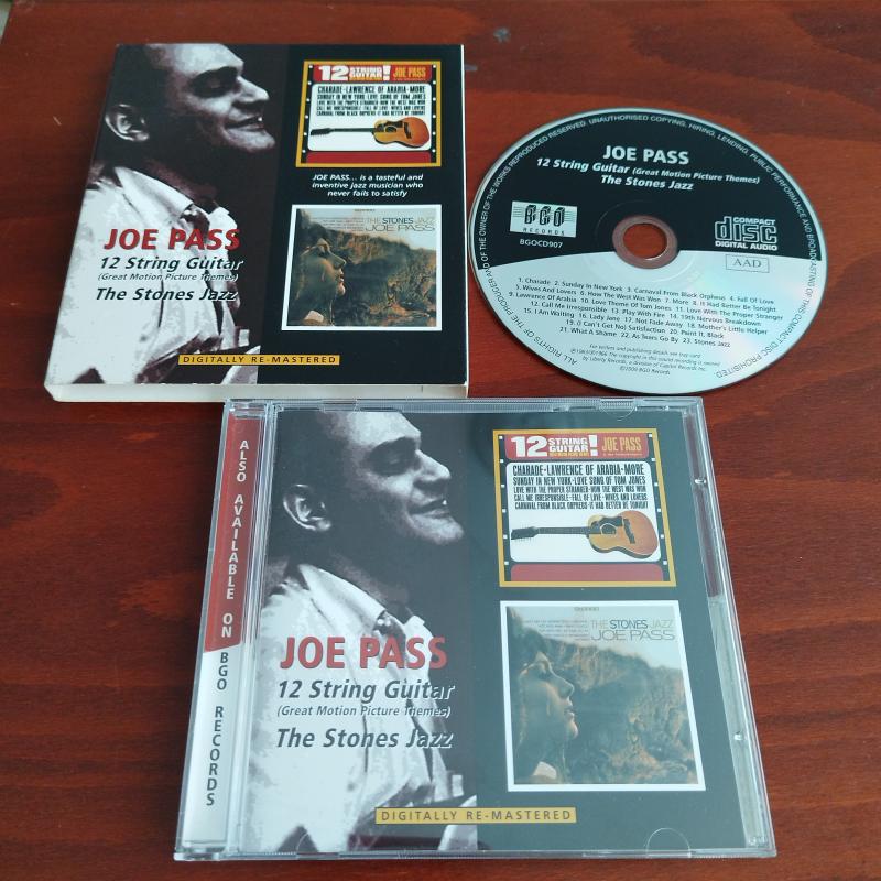 Joe Pass ‎– 12 String Guitar - The Stones Jazz - 2009 İngiltere Basım -  2. El CD Albüm 