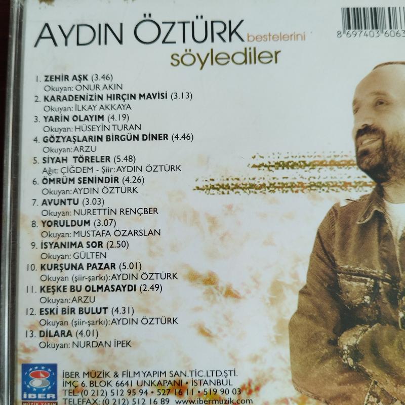 AYDIN ÖZTÜRK - BESTELERİNİ SÖYLEDİLER 2  -  TÜRKİYE   BASIM ALBÜM CD