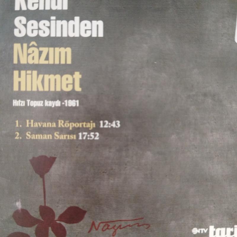 Nazım Hikmet - Kendi Sesinden - Hıfzı Topuz Kaydı 1961 / NTV Tarih -  2. El CD Albüm