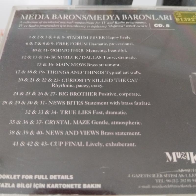 Media Barons Server Acim /  Turkish Music Library Muzikotek 8 -  Türkiye Basım - 2. El CD Albüm