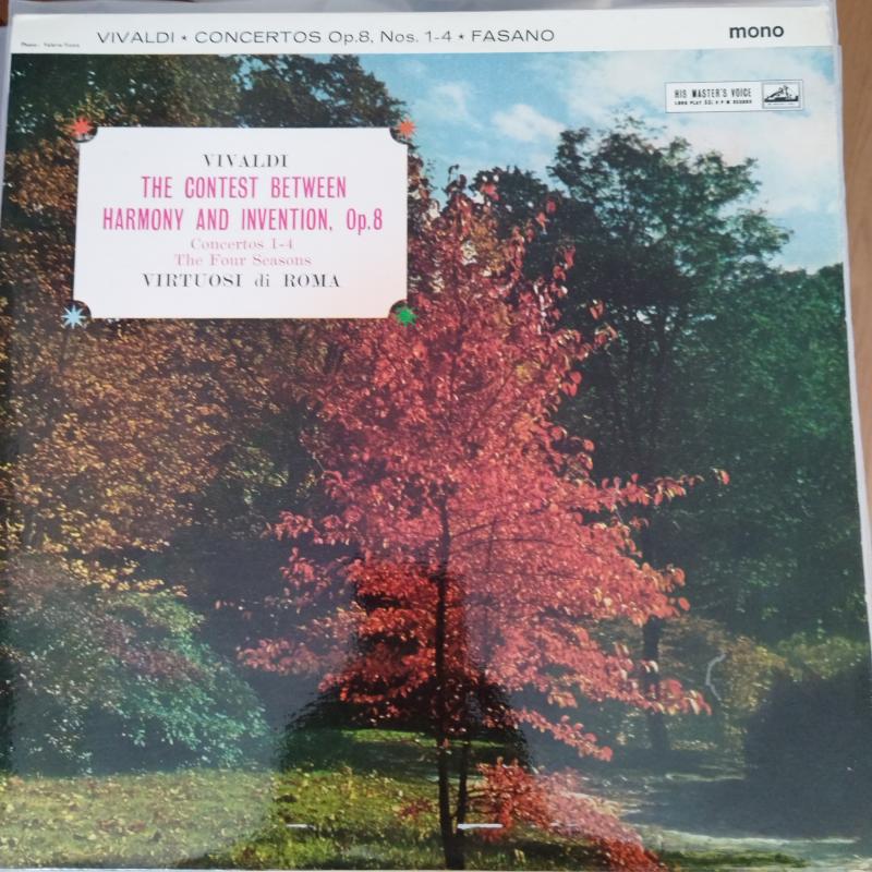 Vivaldi ; Virtuosi Di Roma, Renato Fasano – The Four Seasons - 1960 İngiltere Basım 33 Lük LP  Plak