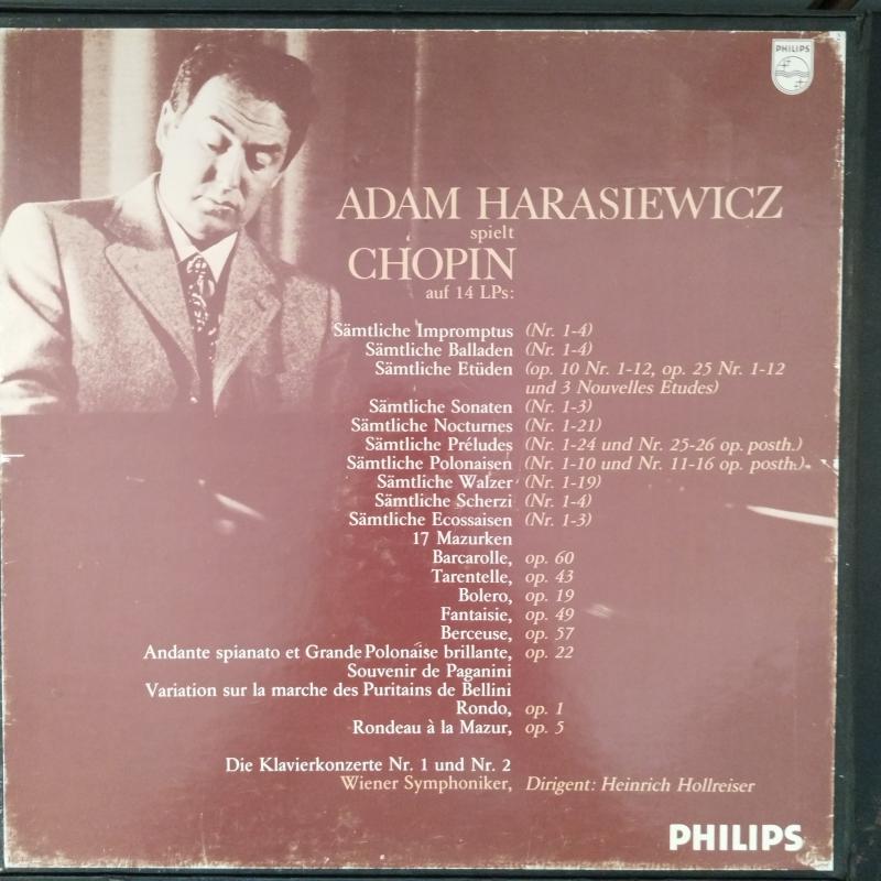 Adam Harasiewicz Spielt Chopin - 1972 Hollanda Basım 33 Lük 14xLP Box Set 2. el