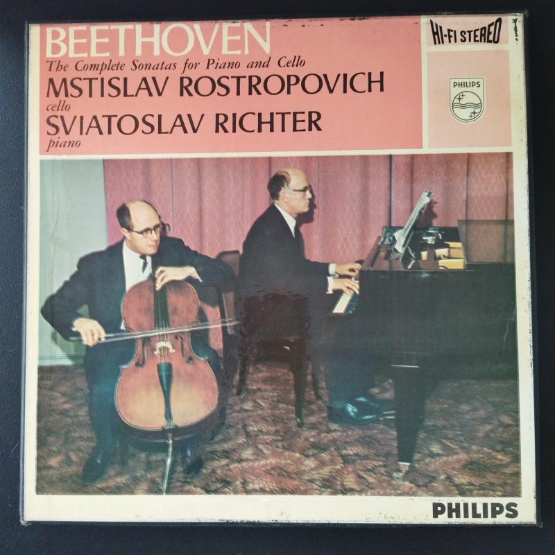 Beethoven – The Complete Sonatas For Piano And Cello - 1963 İngiltere Basım Nadir 2xLP Box Set 2. el