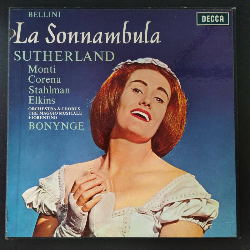 Bellini / La Sonnambula -Sutherland - Bonynge - 1963 İngiltere Basım 33 Lük 3xLP Box Set 2. el