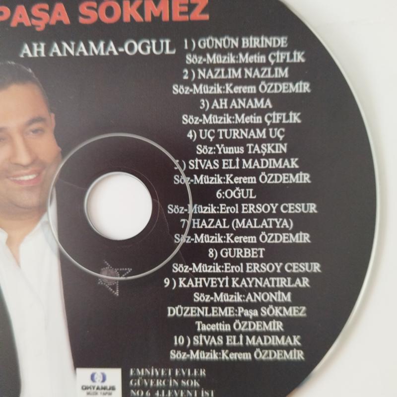 Paşa sökmez / Ah Anama -Oğul -  Türkiye Basım -  2.El CD Albüm