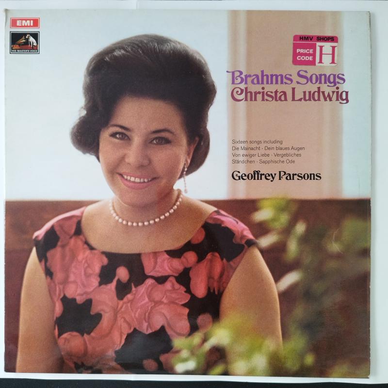 Brahms Songs Christa Ludwig  - 1970 İngiltere Basım Albüm - 33 lük LP Plak 2. el