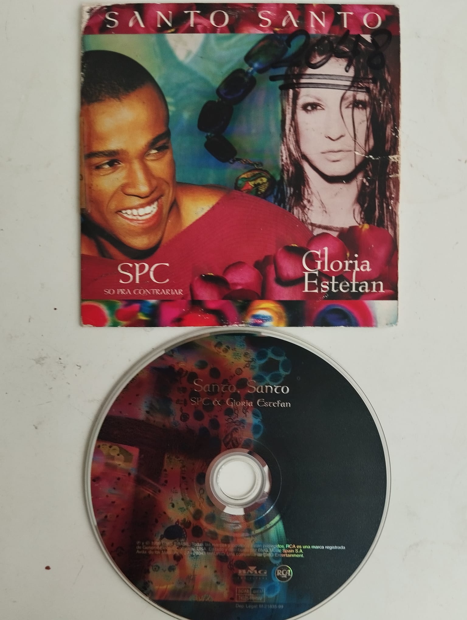 SPC & Gloria Estefan – Santo, Santo - 1999 Avrupa Basım - 2. El CD, Single, Card Sleeve