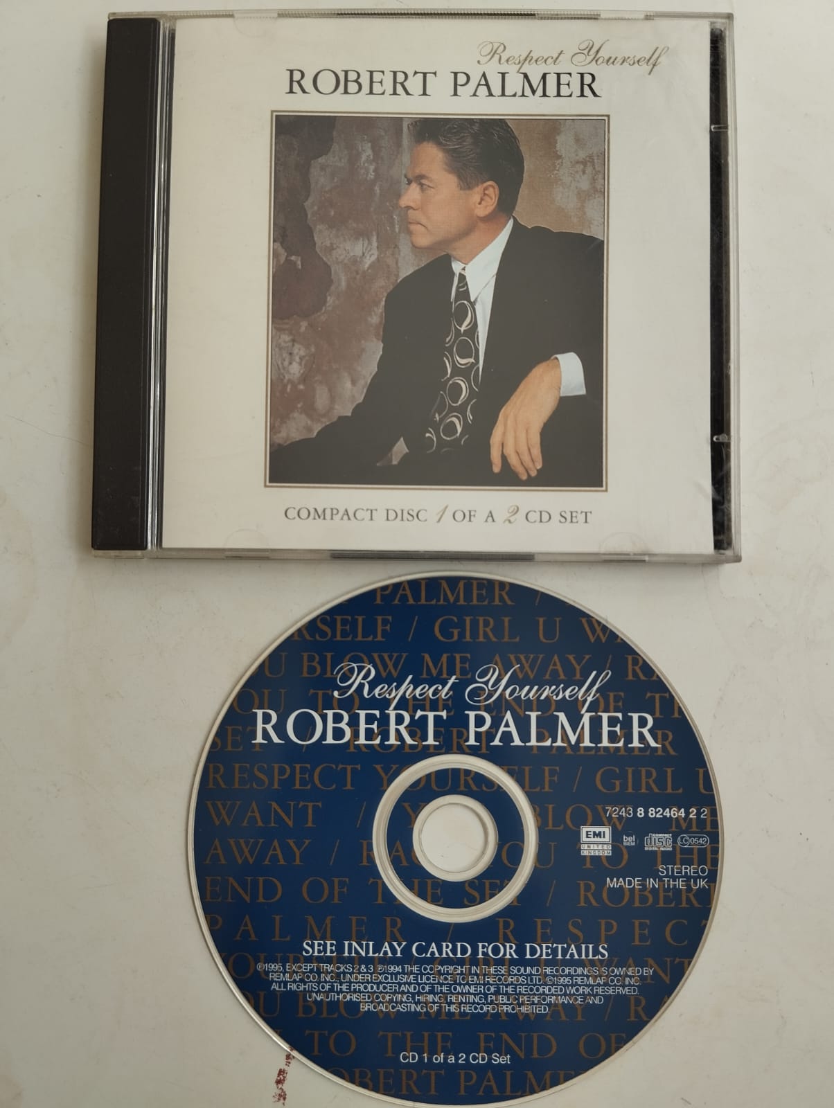 Robert Palmer – Respect Yourself -  1995  Avrupa  Basım - 2. El  CD, Maxi-Single, Promo