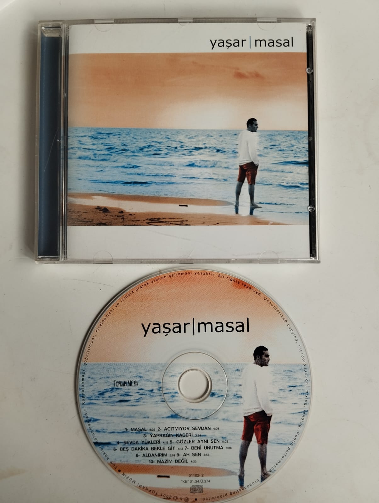 Yaşar - Masal  - 2001 Türkiye Basım - 2. El CD Albüm