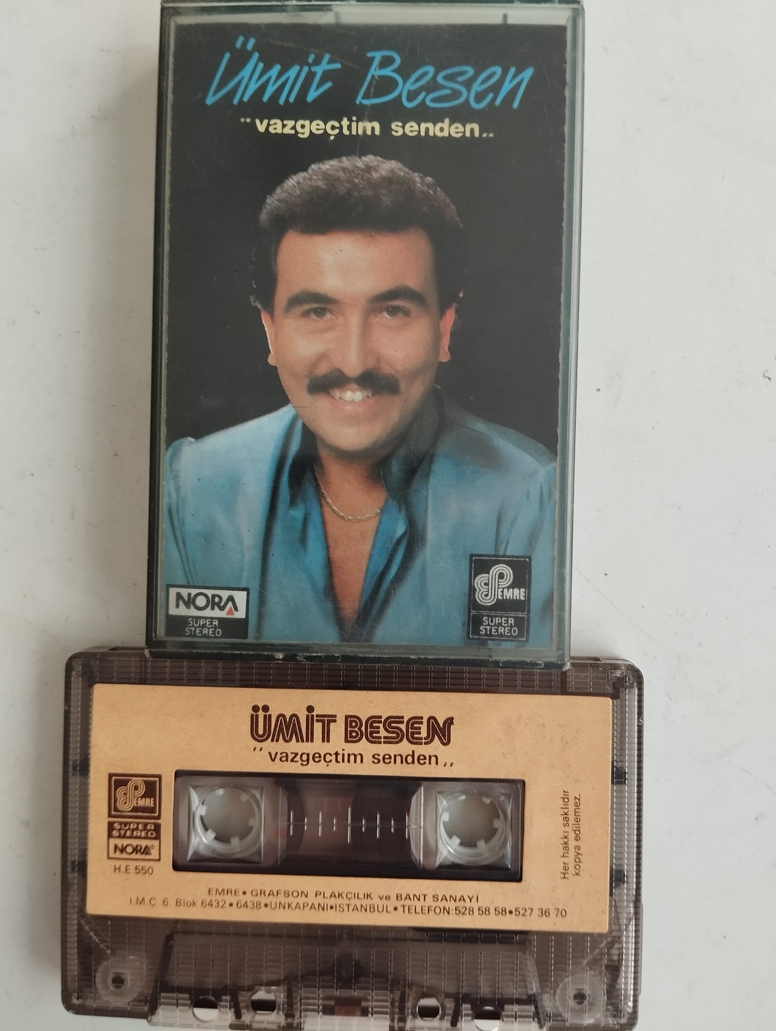 Ümit Besen – Vazgeçtim Senden - 1985 Türkiye Basım 2. El Kaset