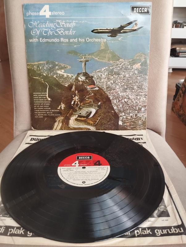 Edmundo Ros And His Orchestra – Heading South Of The Border - 1970 Türkiye Basım 33 lük Plak/LP