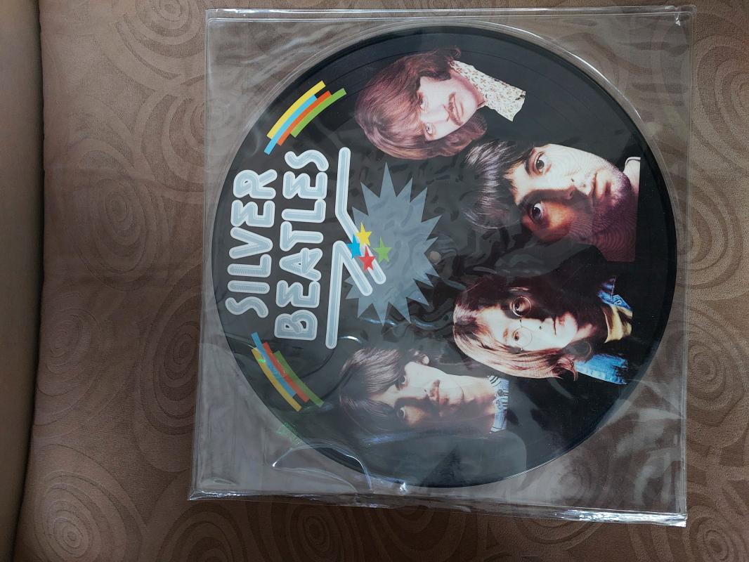 The Beatles - Silver Beatles -1982 USA Basım Picture Disk 33 Lük Plak LP Albüm