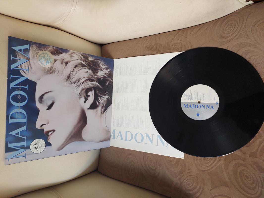 MADONNA - True Blue - 1986 İngiltere Basım Albüm - 33 lük LP Plak