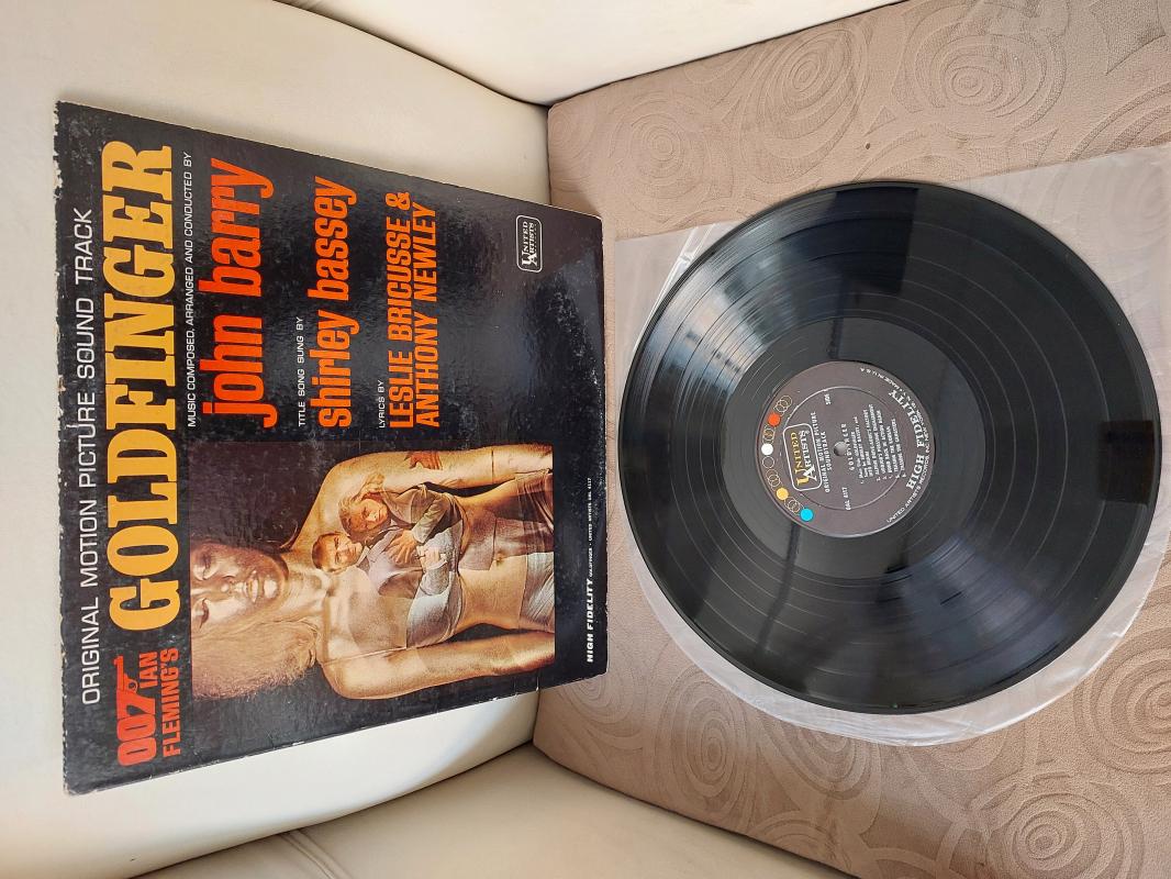 007 JAMES BOND / John Barry – Goldfinger - Soundtrack - 1964 USA Basım - 33lük LP Plak Albüm