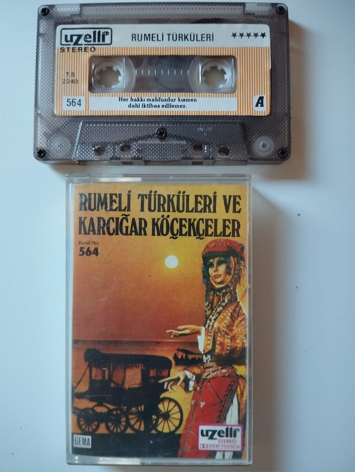 Rumeli Türküleri ve Karcıgar Köçekçeler - Türkiye Basım 2. El Kaset / Uzelli - Kağıt Baskı