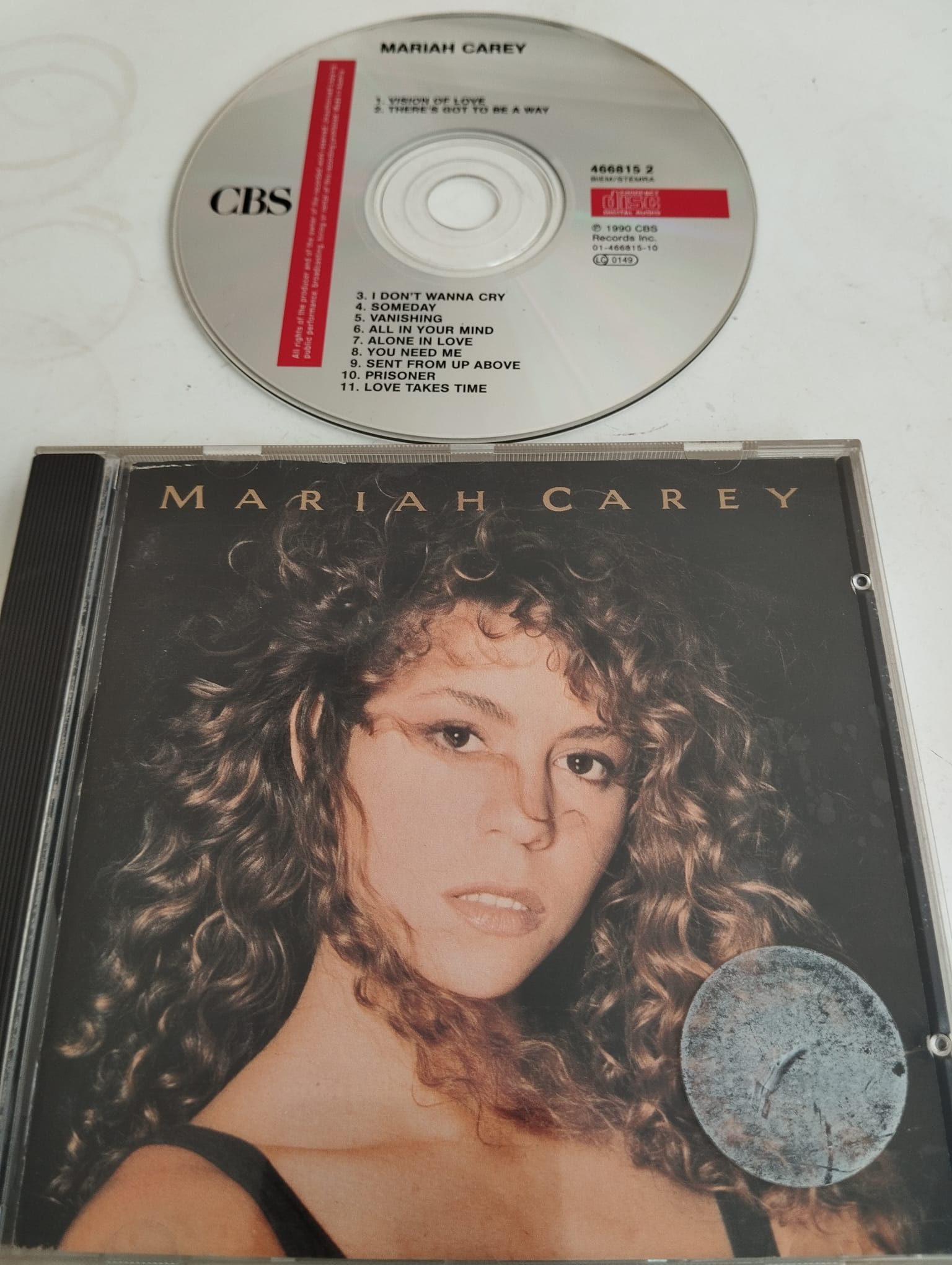 Mariah Carey  –  Mariah Carey - 1990 Avrupa Basım 2. El  CD Albüm