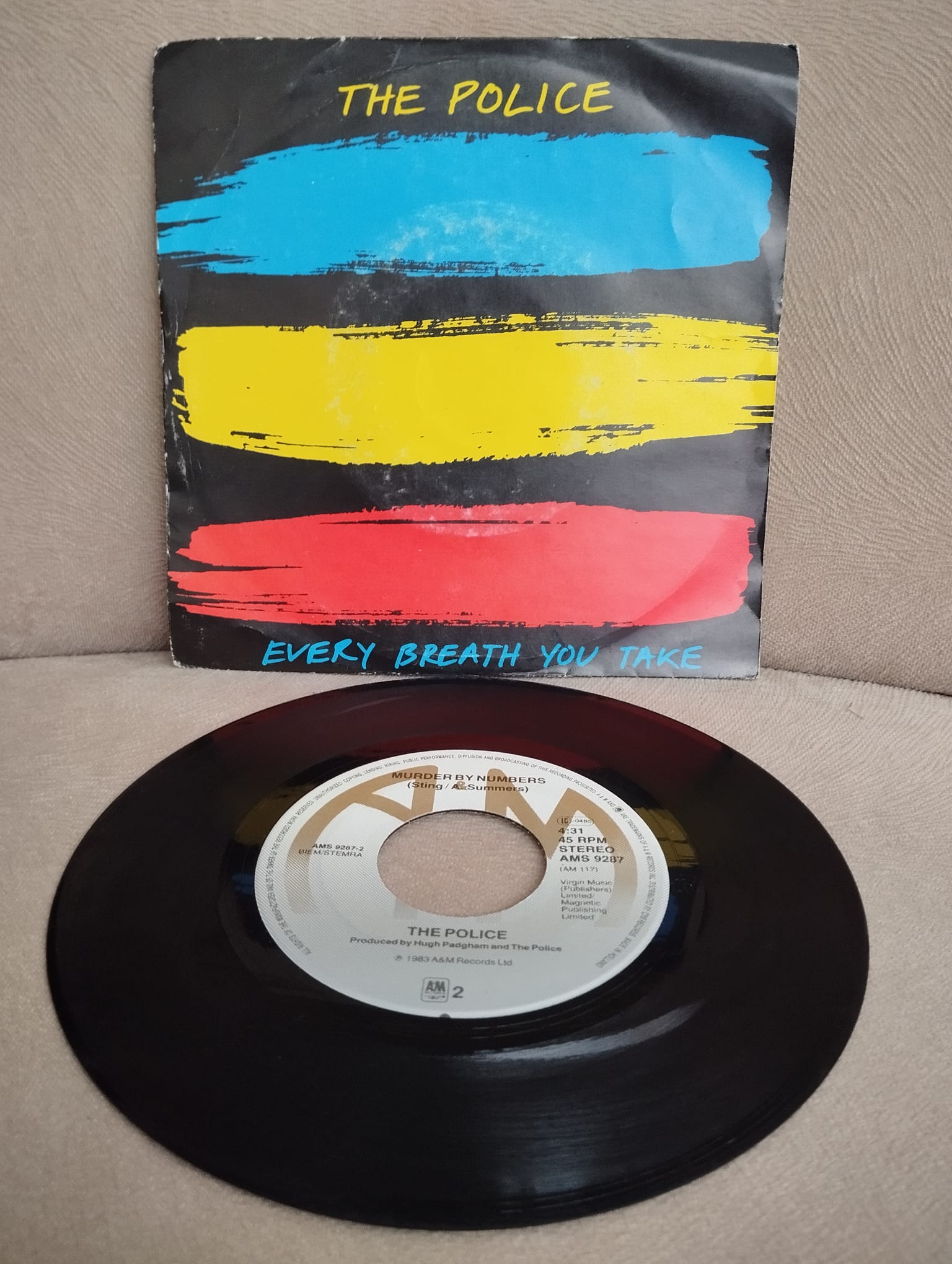 The Police – Every Breath You Take -  1983 Hollanda Basım  45 LİK PLAK