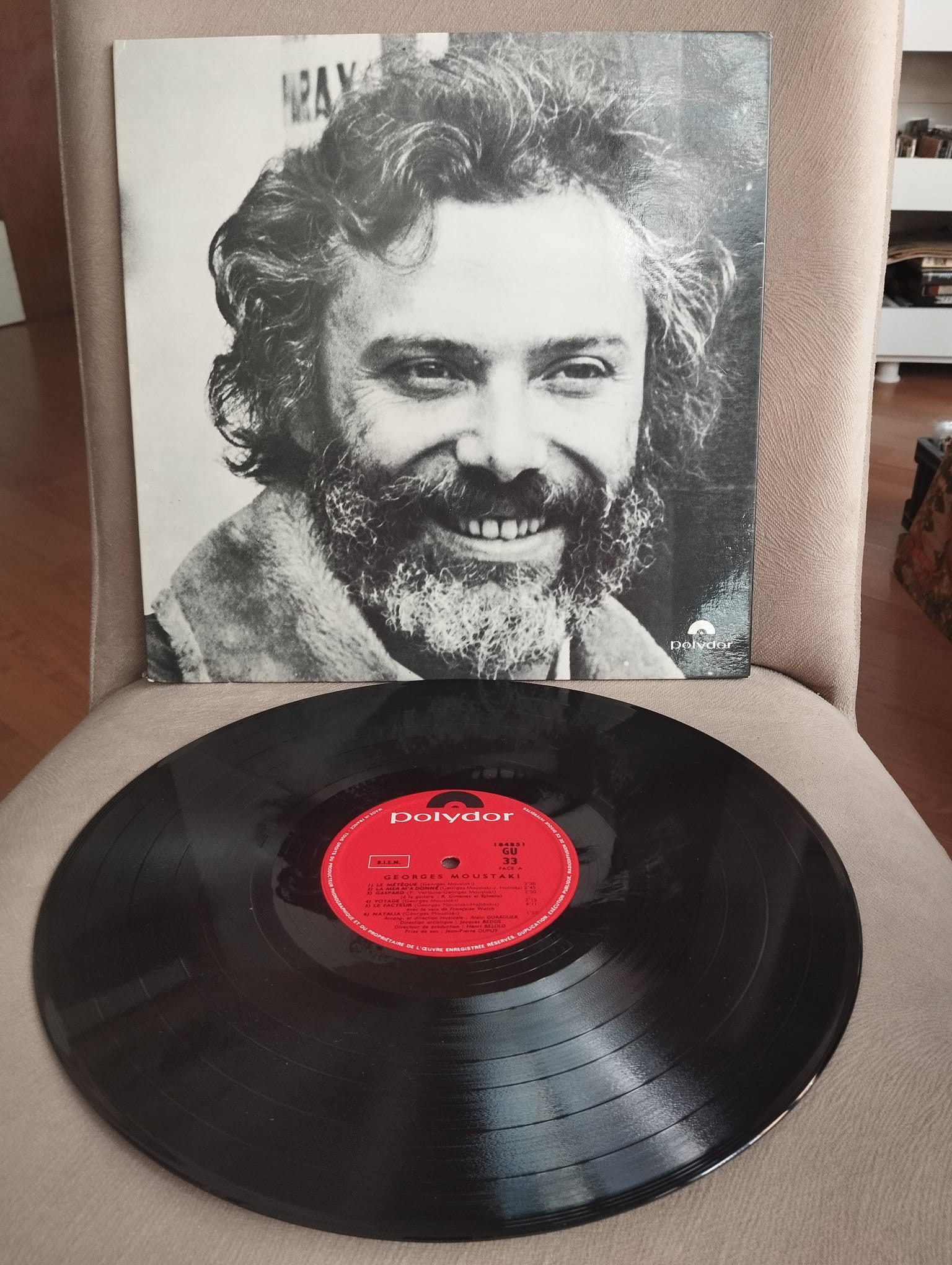 Georges Moustaki - 1969 Fransa Basım 33 lük Plak - Lp Albüm