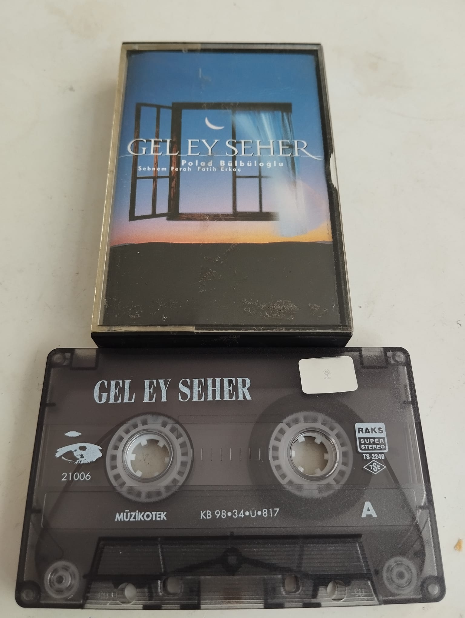 Polad Bülbüloğlu, Şebnem Ferah, Fatih Erkoç – Gel Ey Seher -  Türkiye Basım 2. El Kaset Maxi-Single