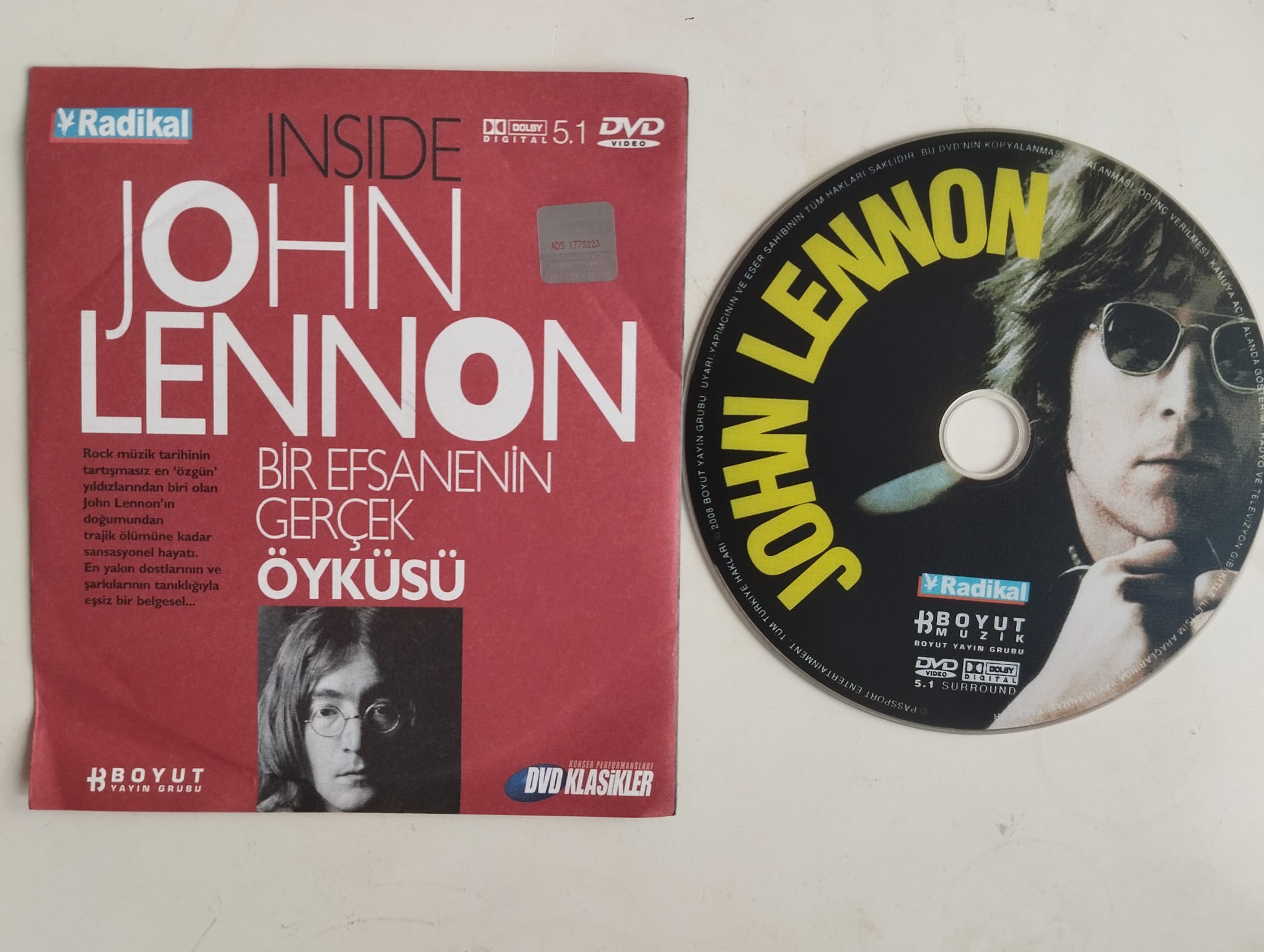 JOHN LENNON - Bir Efsanenin Gerçek Öyküsü  - 2. El DVD Belgesel