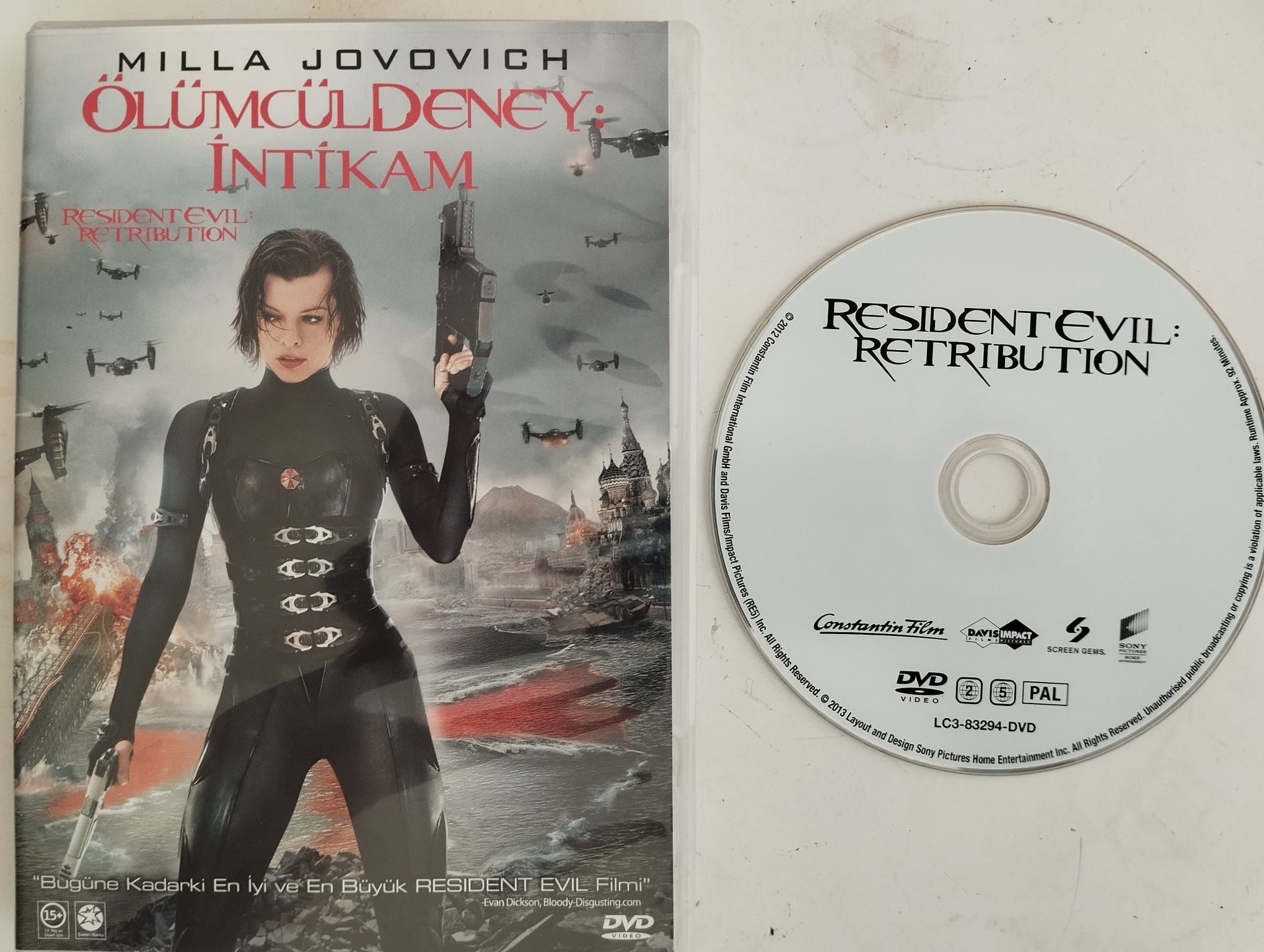 Resident Evil Retribution - Ölümcül Deney: İntikam - Milla Jovovich -  2. El DVD Film