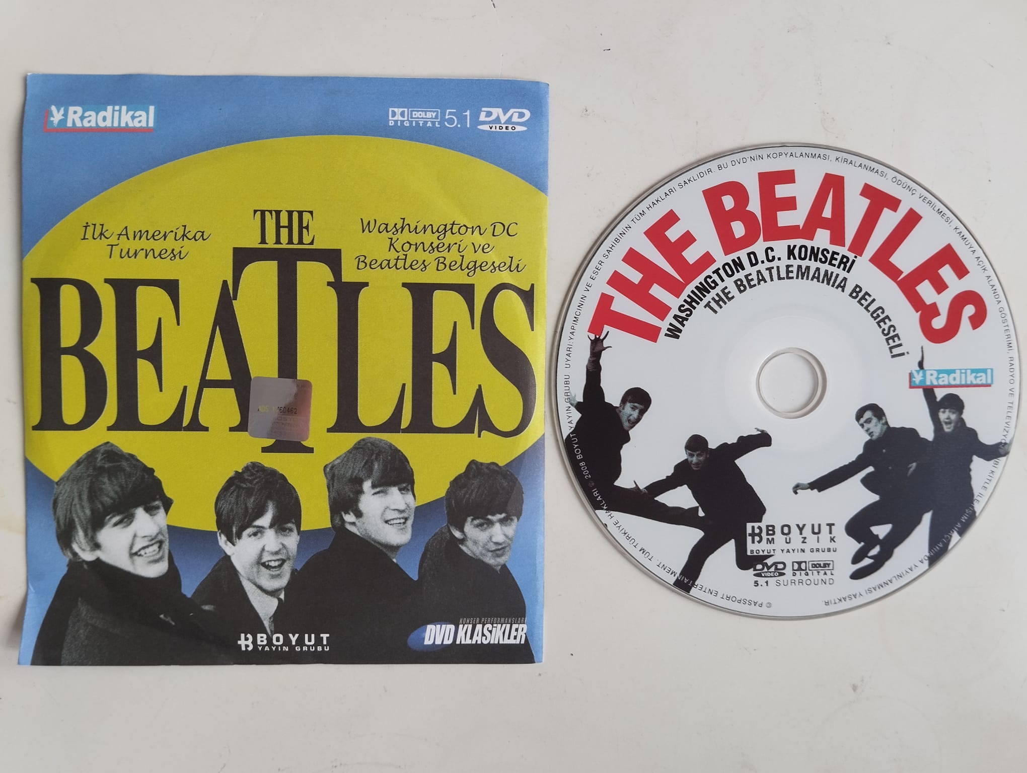 The Beatles - Washinton D.C. konseri -  İlk Amerikan turnesi  - 2. El DVD Belgesel