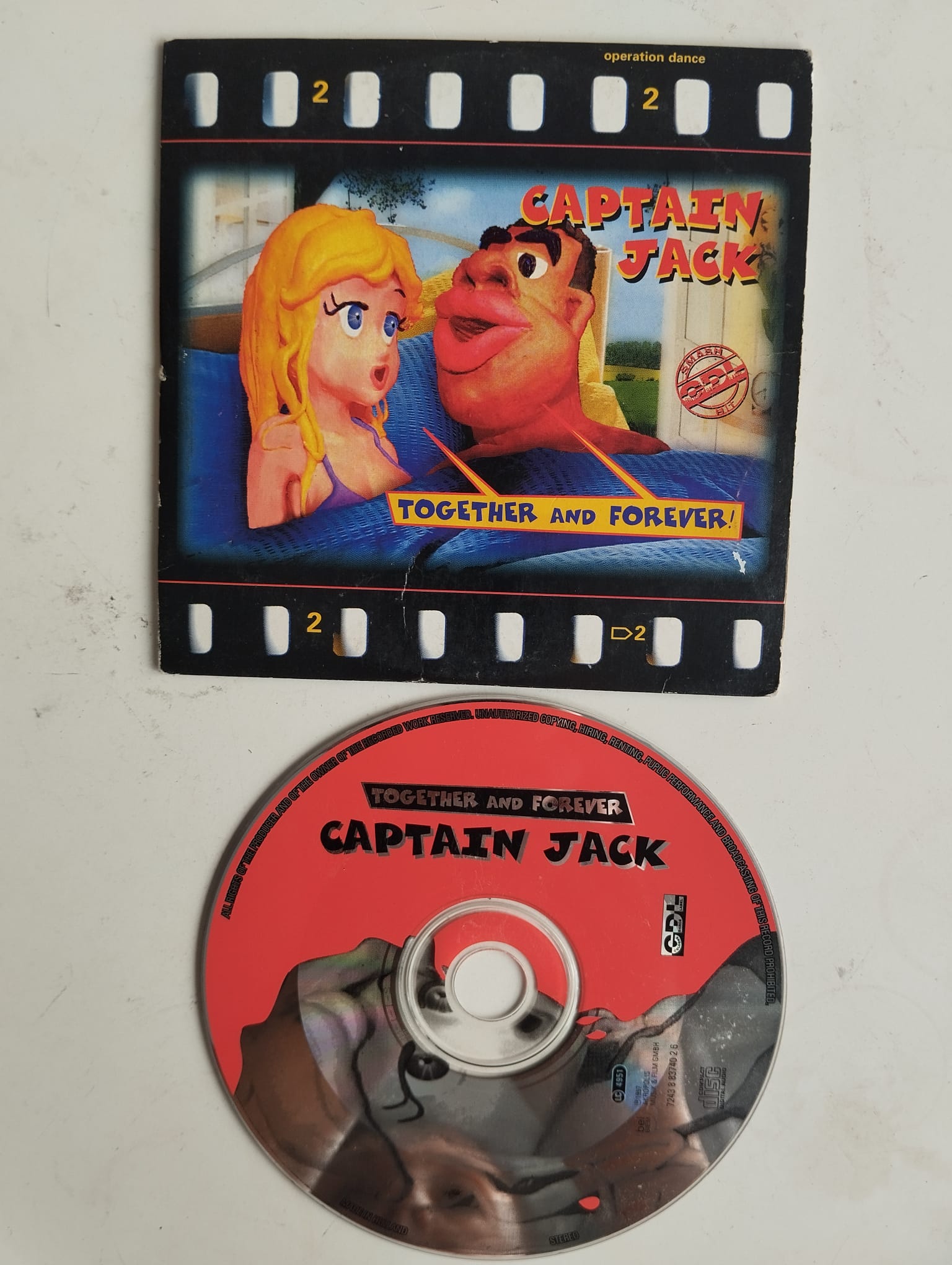 Captain Jack – Together And Forever!  - 1997 Avrupa Basım  2. El CD, Single, Cardboard Sleeve