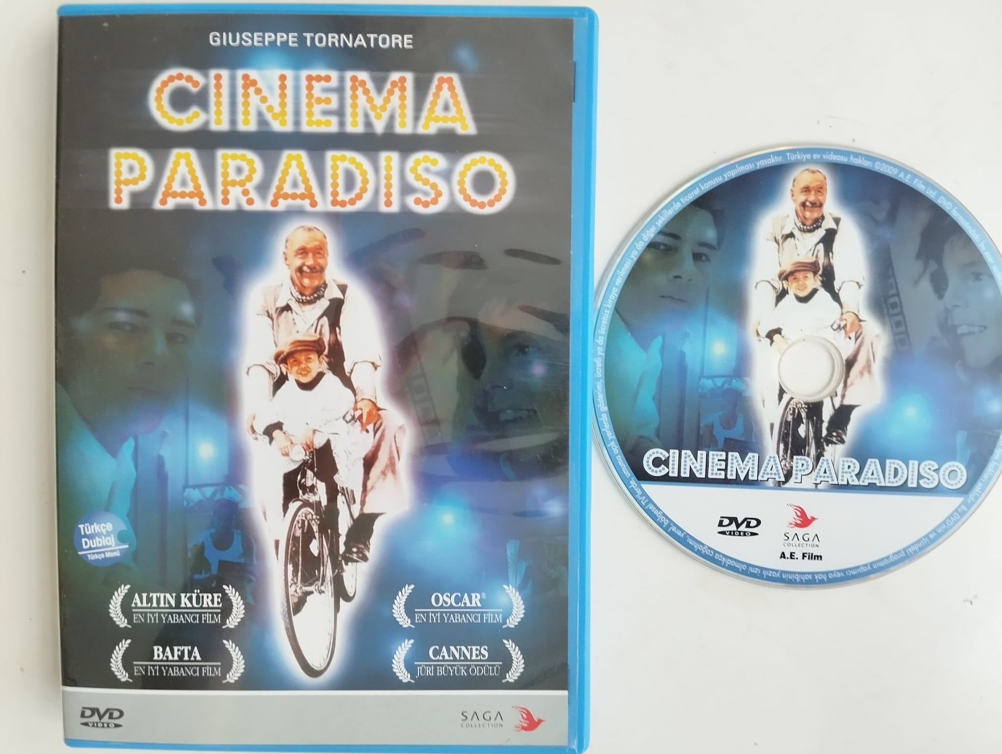 Cinema Paradiso - Giuseppe Tornatore  - 2. El  DVD Film (Türkçe Dublaj)