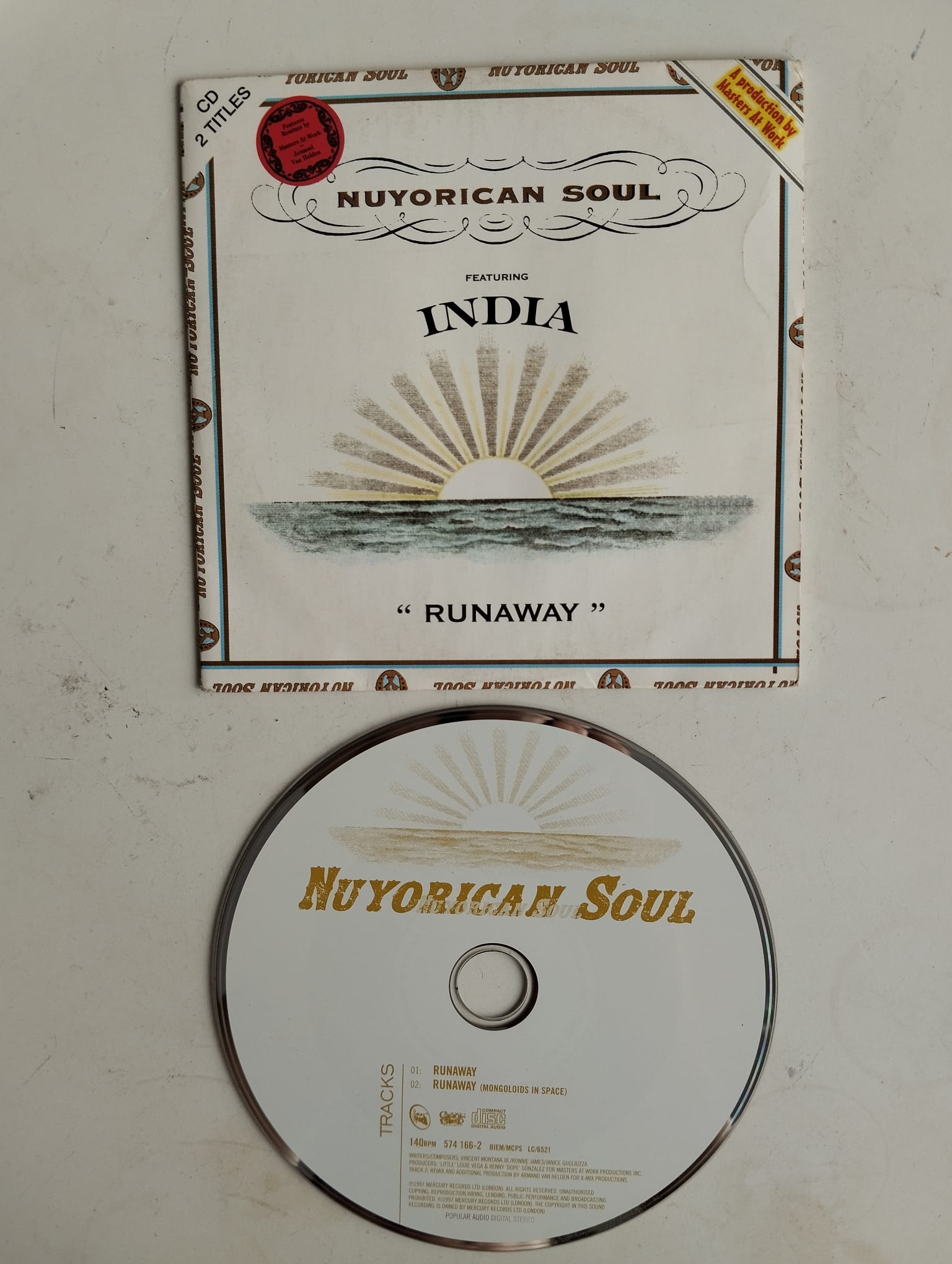 Nuyorican Soul – Runaway - 1997 Avrupa Basım  2. El CD, Single