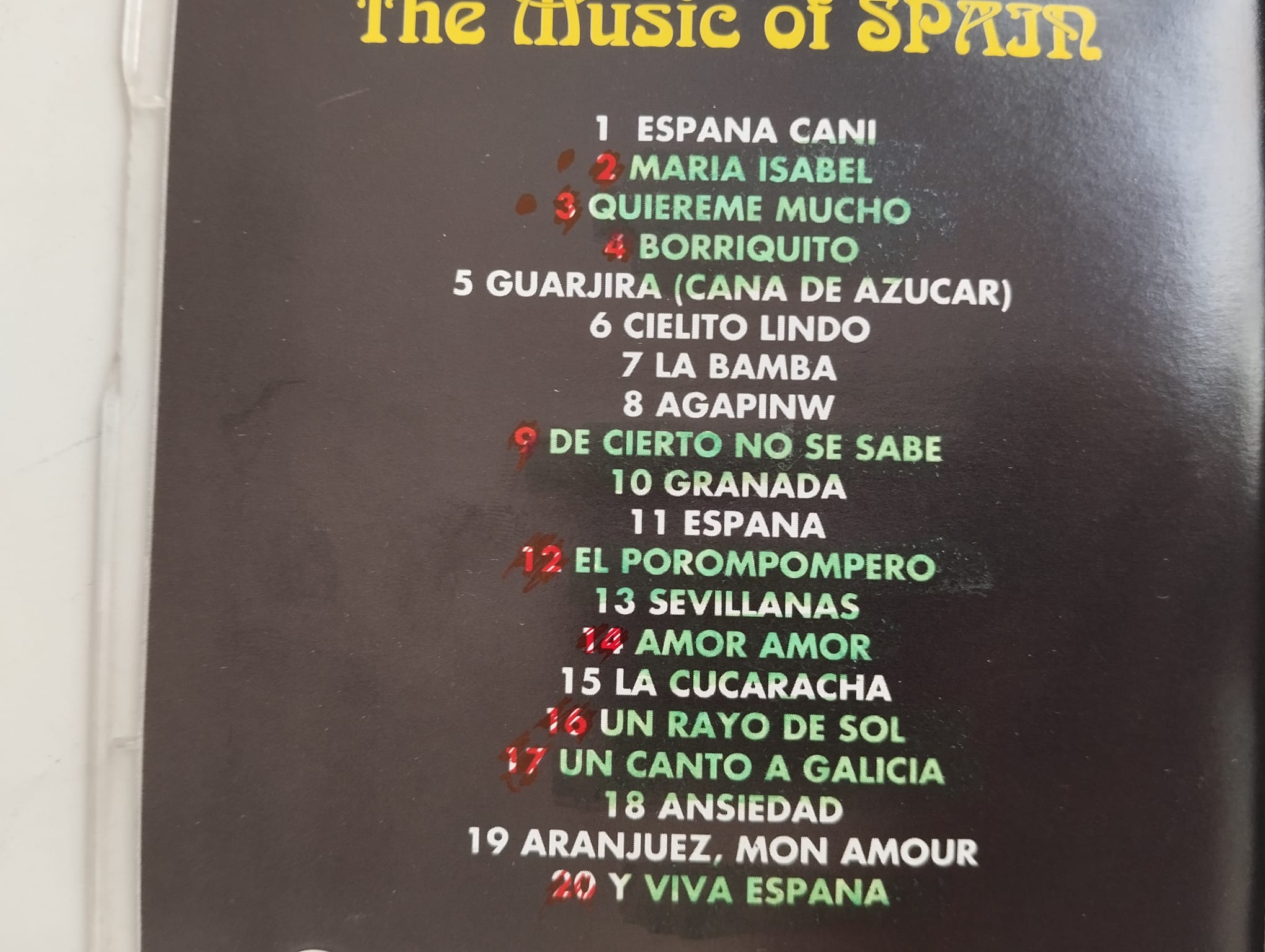 The Music of Spain -  1995 Türkiye Basım 2. El  CD Albüm