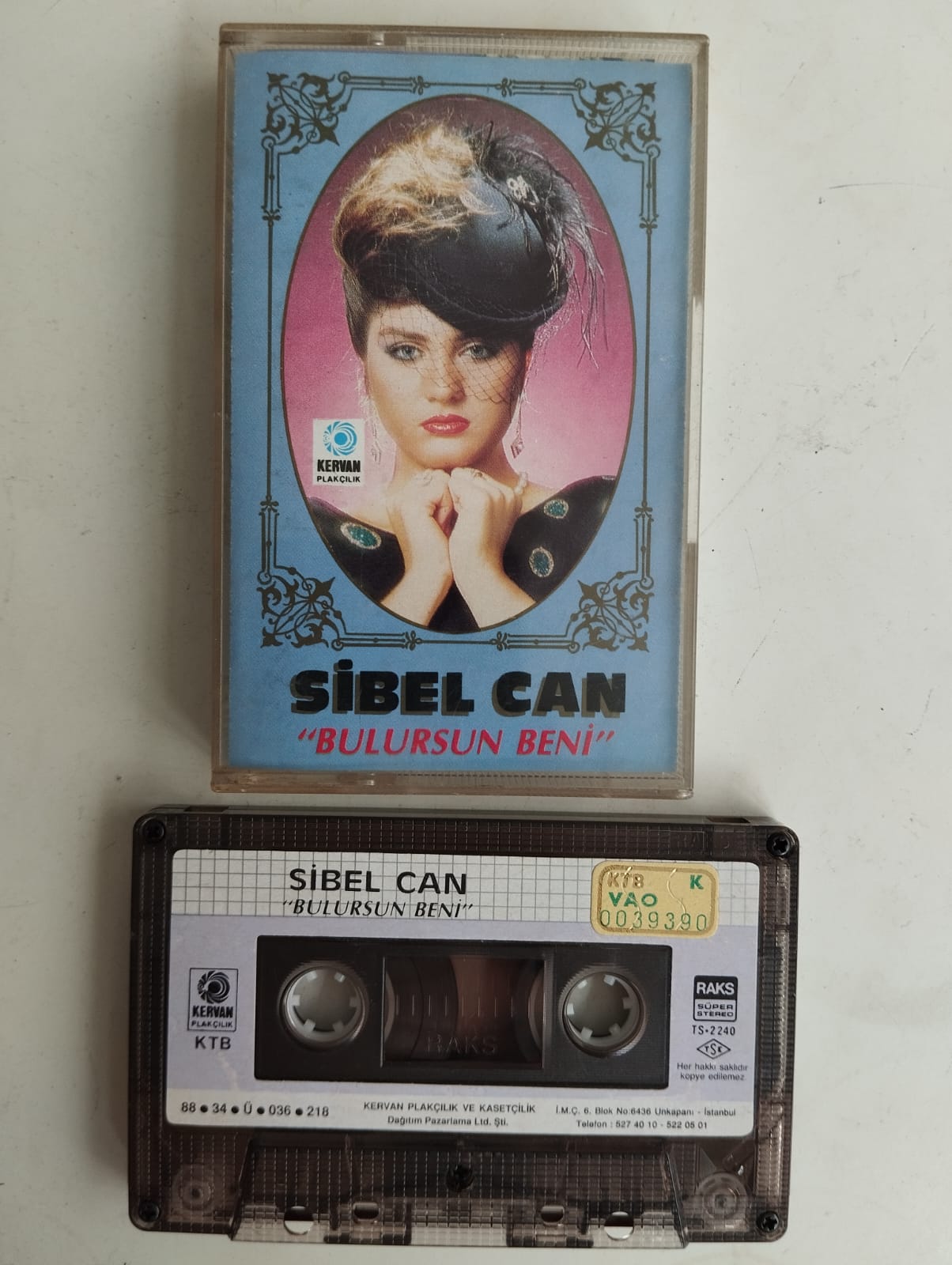 Sibel Can – Bulursun Beni  - 1988 Türkiye Basım  2. El Kaset Albüm(Kağıt Baskı)