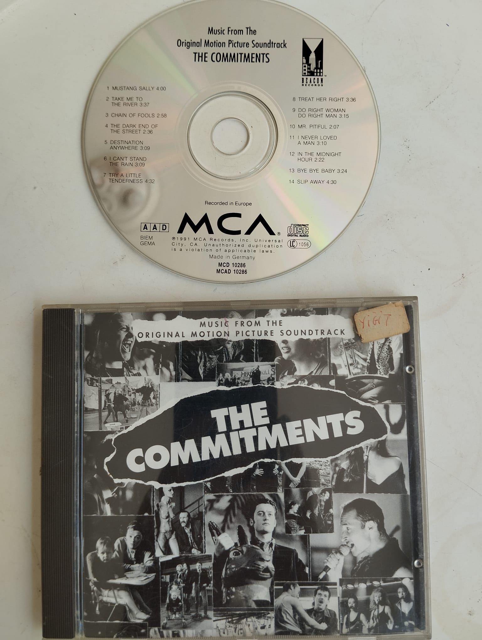 The Commitments /Soundtrack  -  1991  Avrupa Basım - 2. El CD Albüm