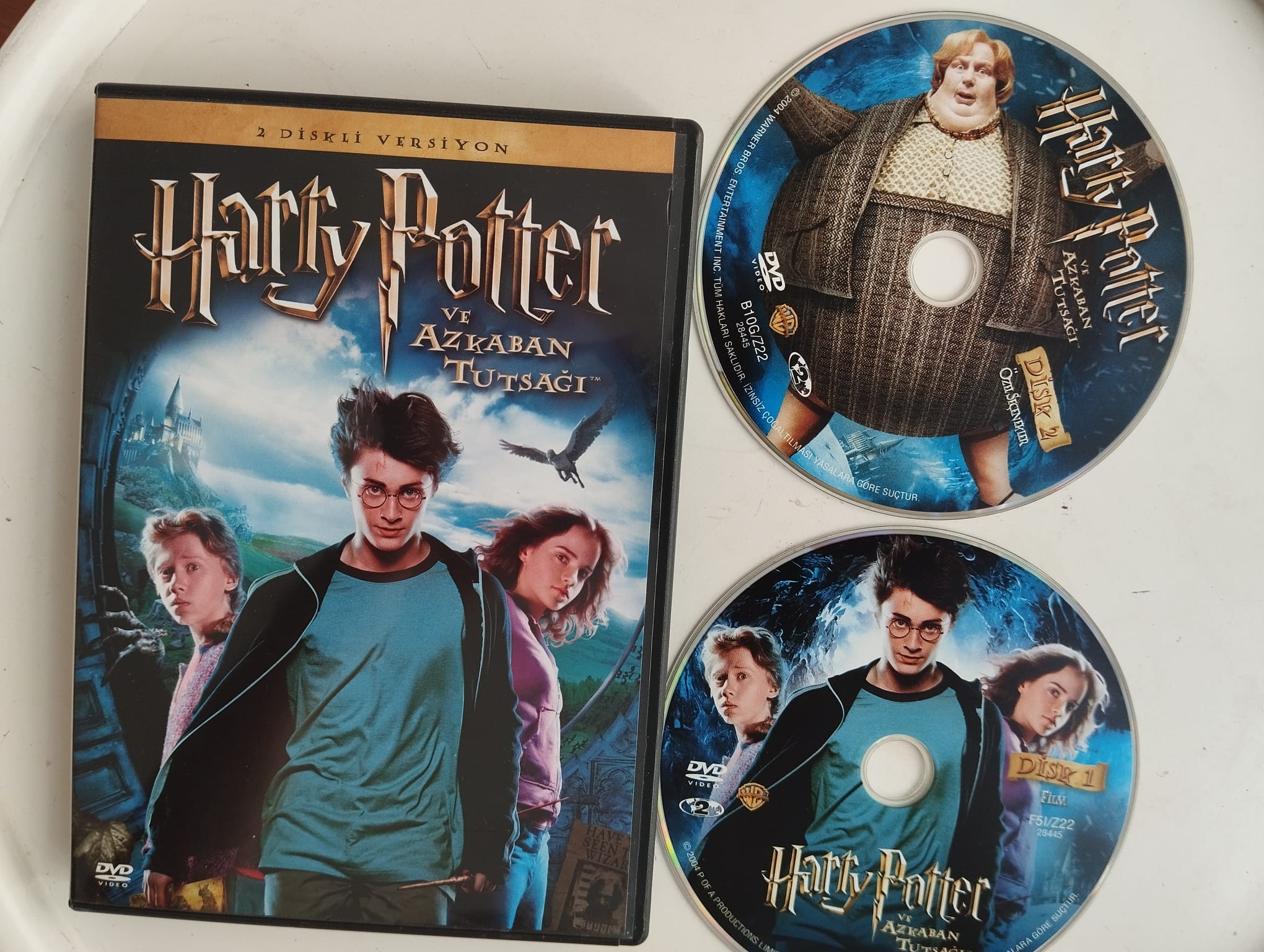 Harry Potter ve Azkaban Tutsağı - 2. El 2X DVD Film+ Özel Seçenekli