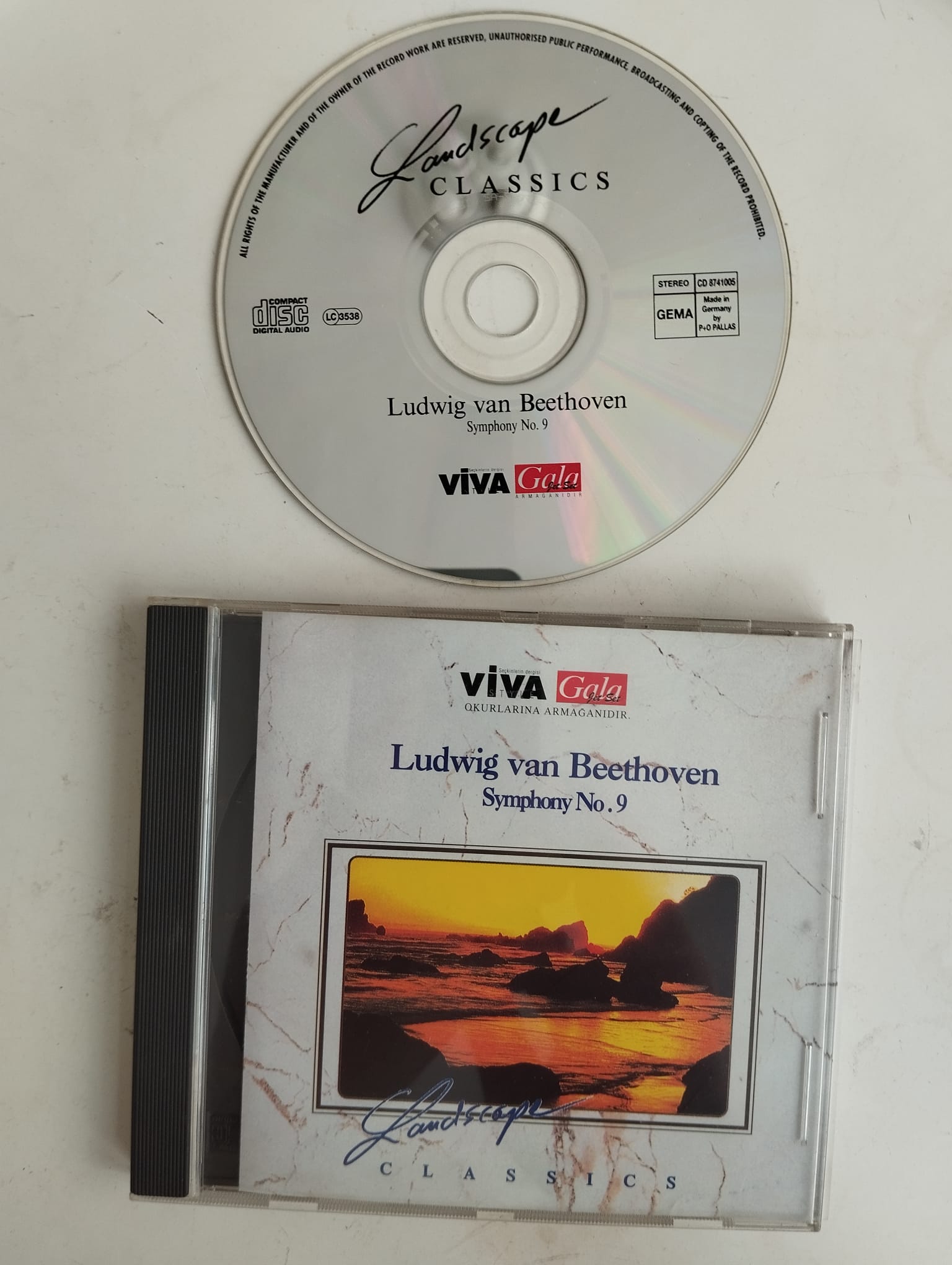 Ludwig van Beethoven – Symphony No. 9 - 1995  Almanya Basım - 2. El CD Albüm