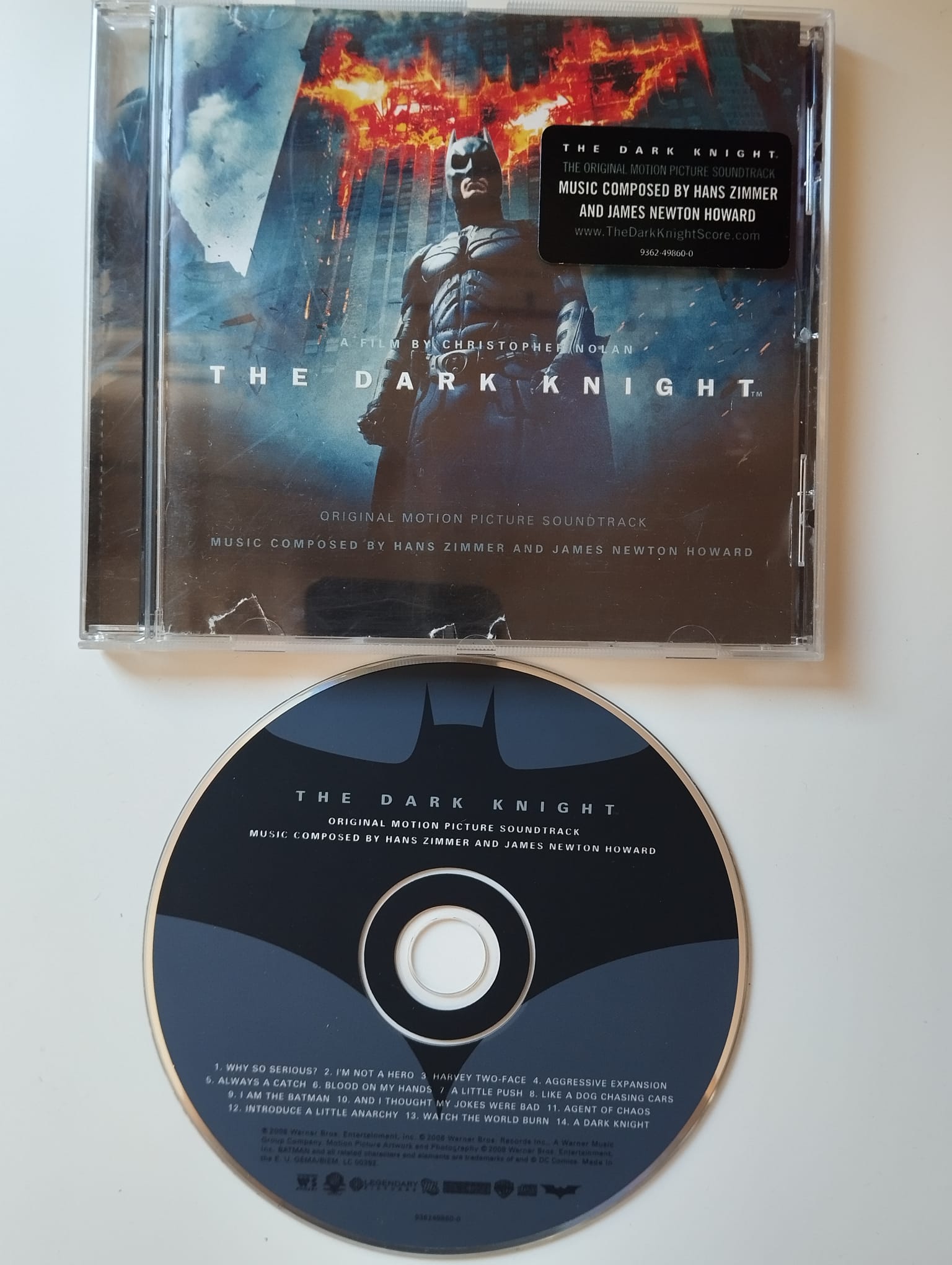 Hans Zimmer And James Newton Howard –The Dark Knight/Soundtrack - 2008 Avrupa Basım- 2. El CD Albüm