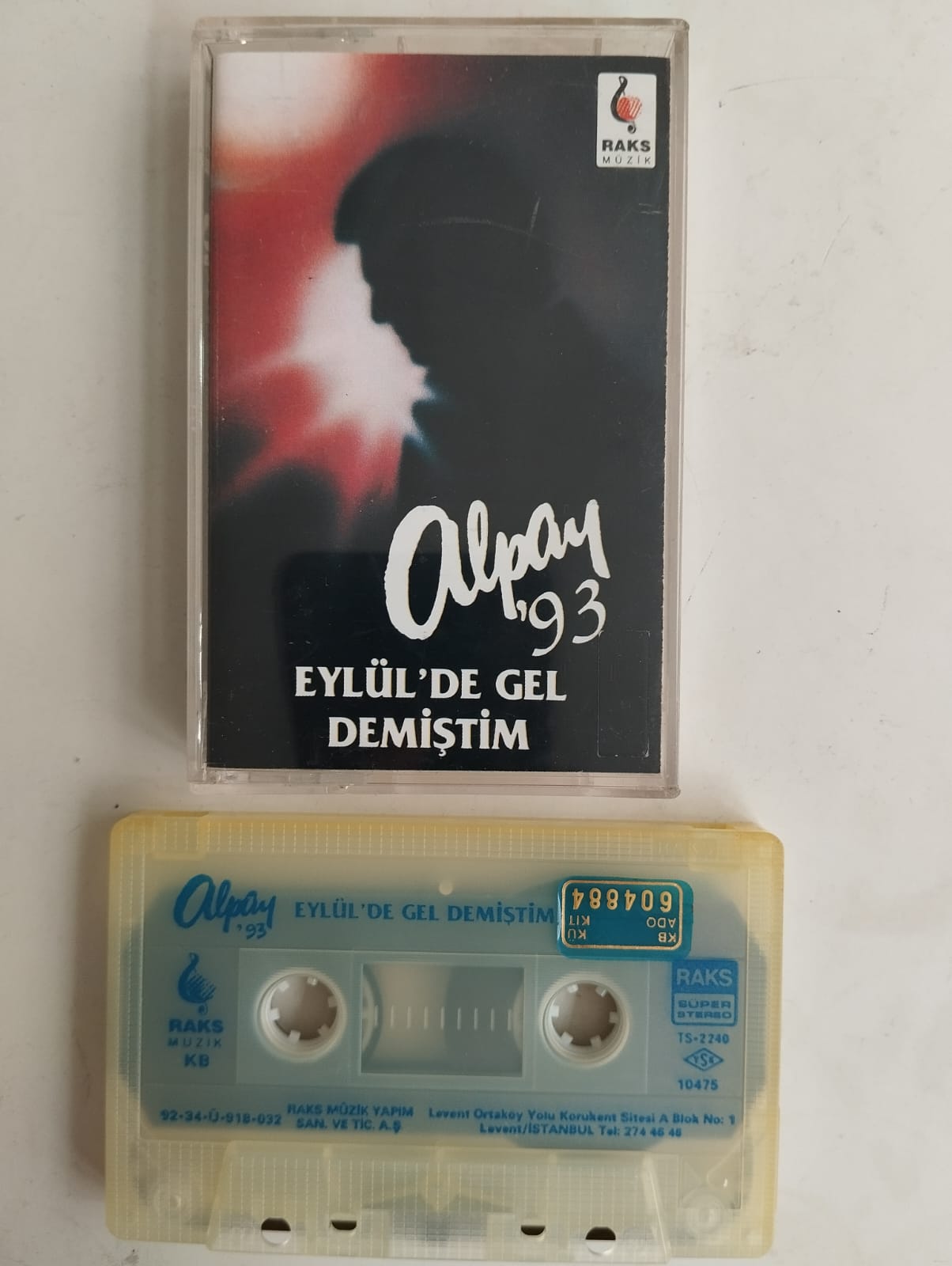 Alpay – ’93 / Eylül’de Gel Demiştim  - 1993 Türkiye Basım  2. El Kaset Albüm