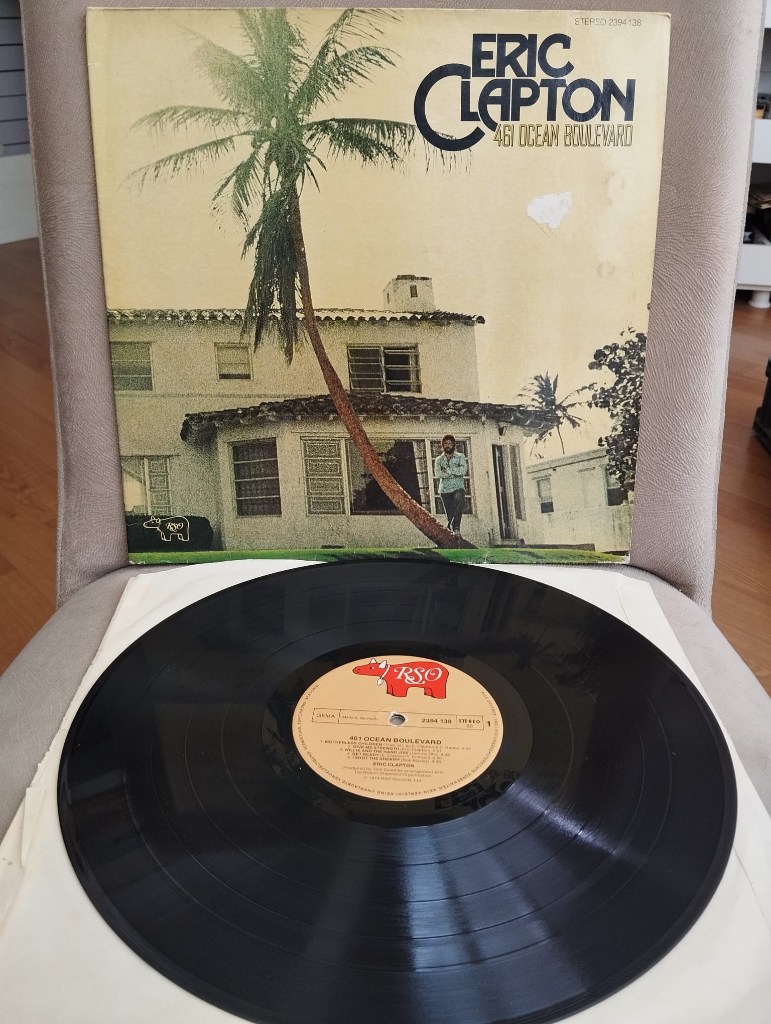 ERIC CLAPTON -461 OCEAN BOULEVARD - 1974 ALMANYA  BASIM ALBÜM - 33 LÜK LP  PLAK