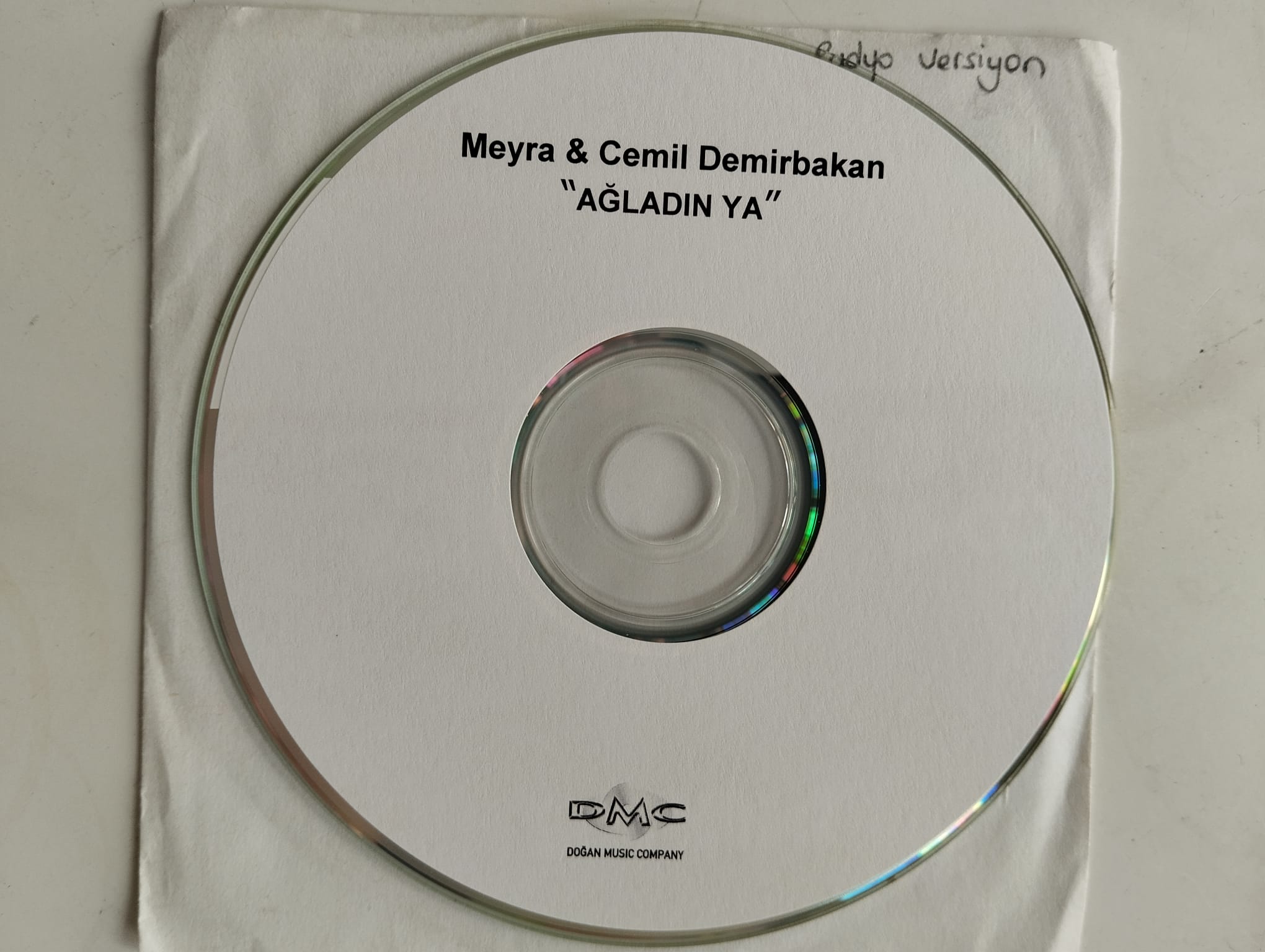 Meyra & Cemil Demirbakan / ağladın ya - Türkiye Basım - 2. El CD, Single , Promo