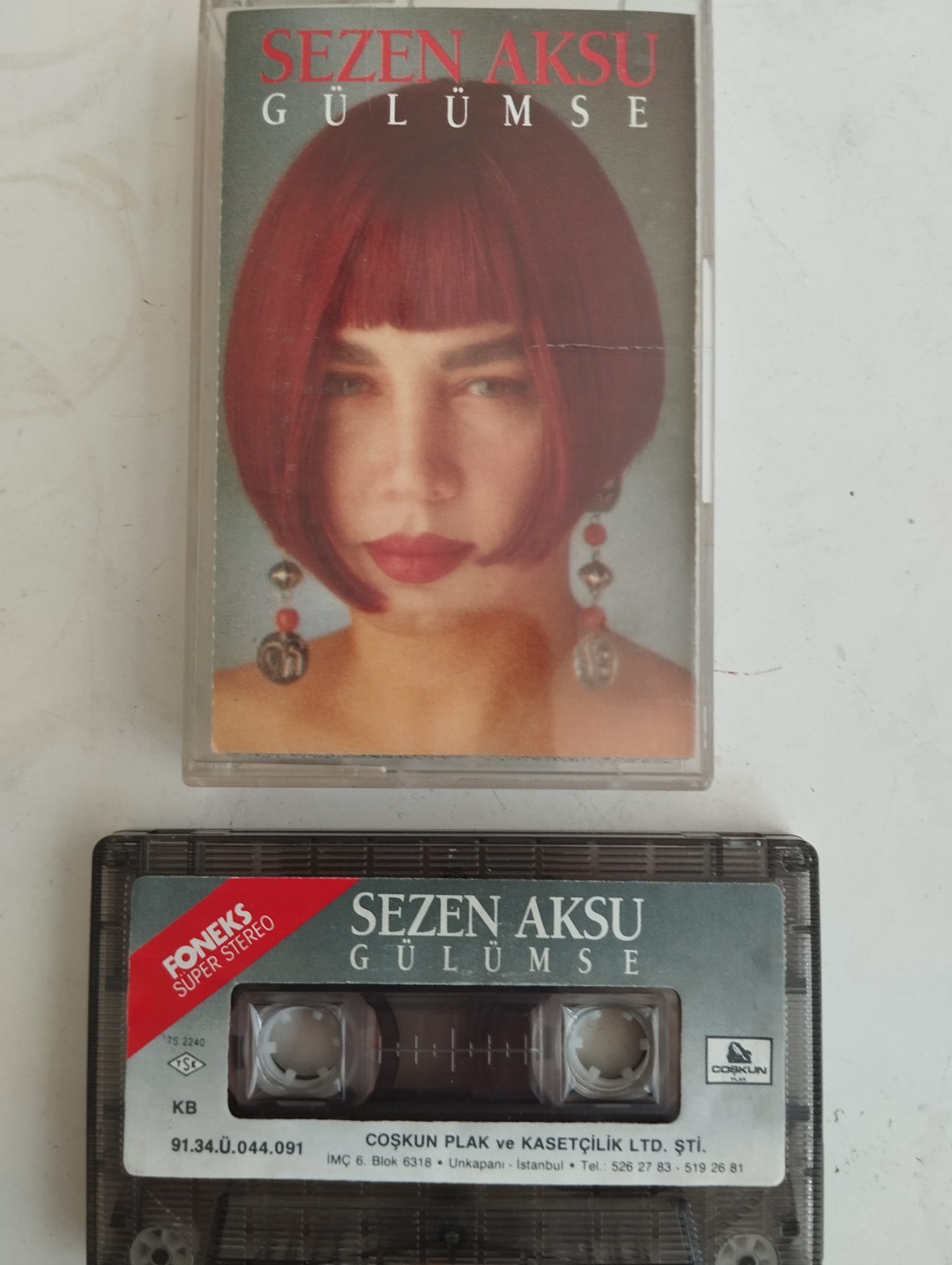 Sezen Aksu – Gülümse - 1991 Türkiye Basım 2. El Kaset (Kağıt Baskı)