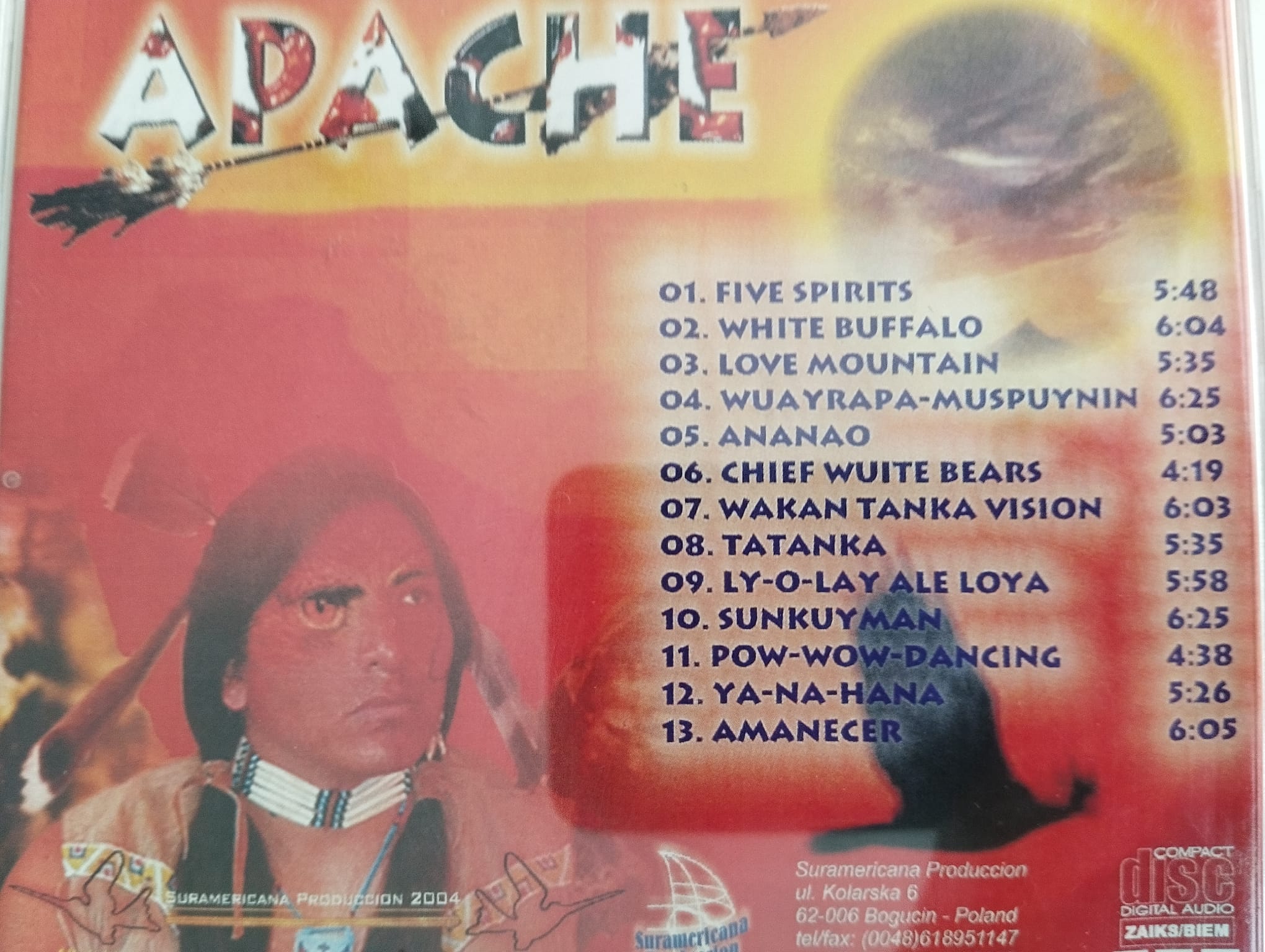 Apache - 2004 Yurtdışı Basım- 2.El CD Albüm