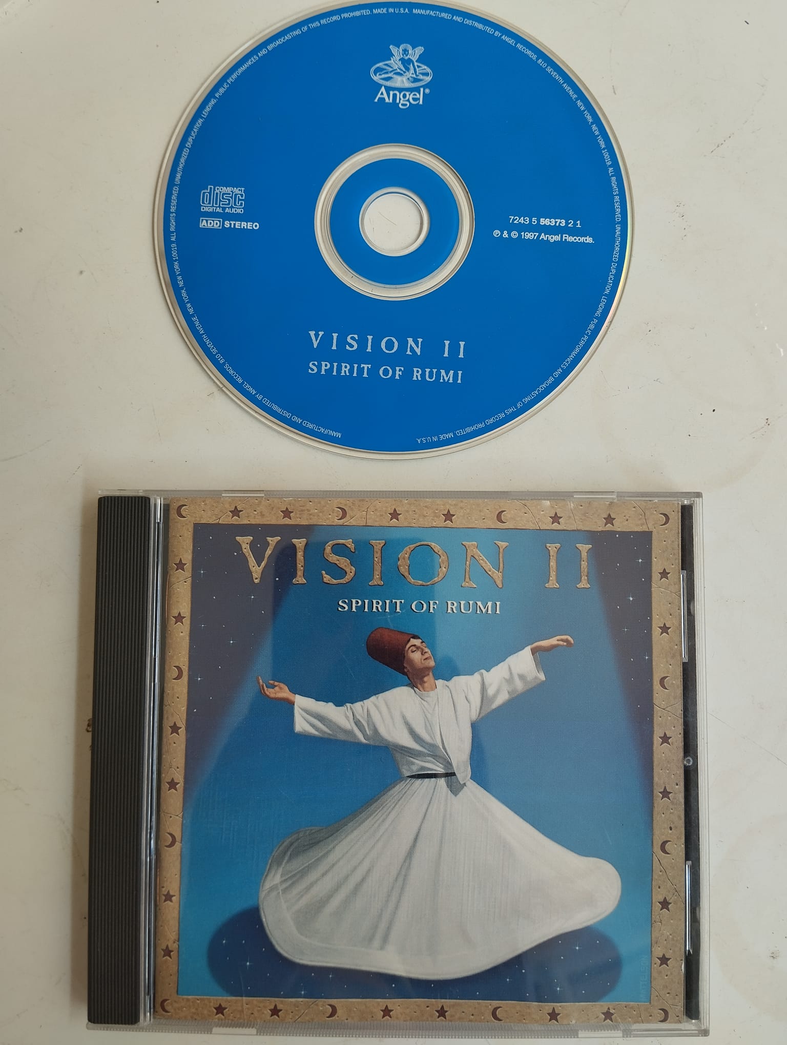 Vision II – Spirit Of Rumi - 1997  Amerika Basım - 2. El CD Albüm