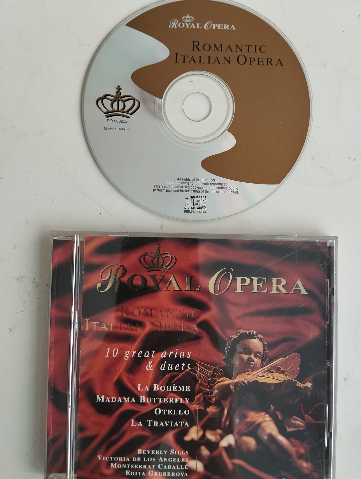 Romantic Italian Opera / La Boheme - Madama Butterfly - 1995 Hollanda Basım- 2.El CD Albüm