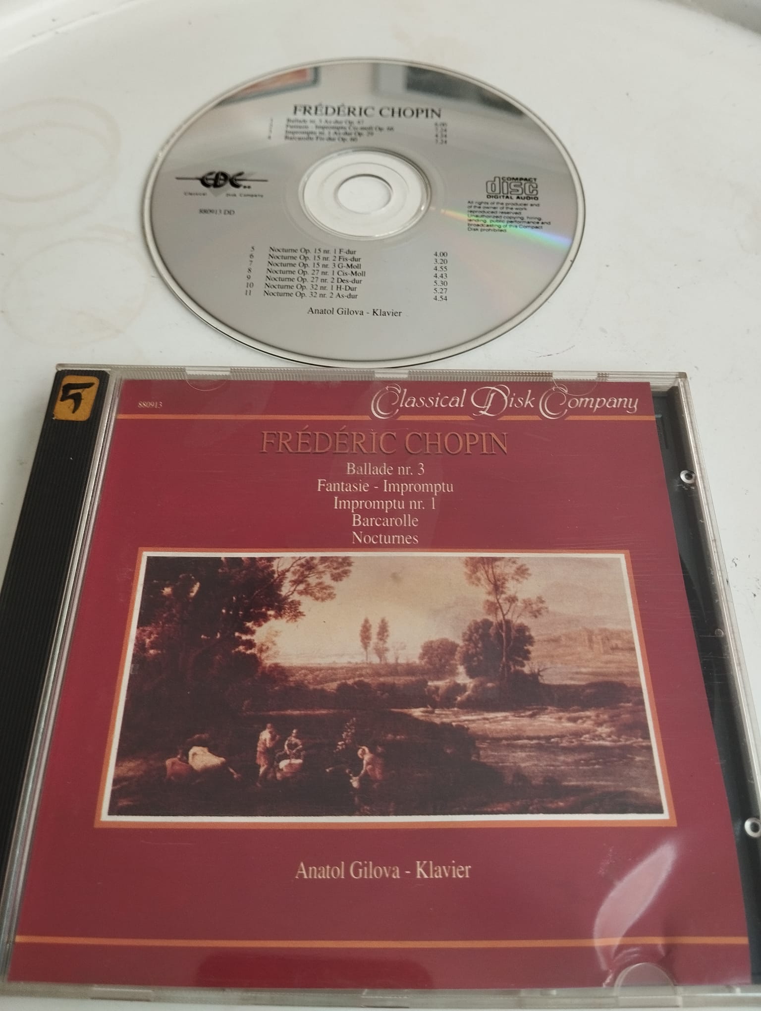 Frederic Chopin /Ballade nr.3 –   Avrupa Basım - 2. El CD Albüm