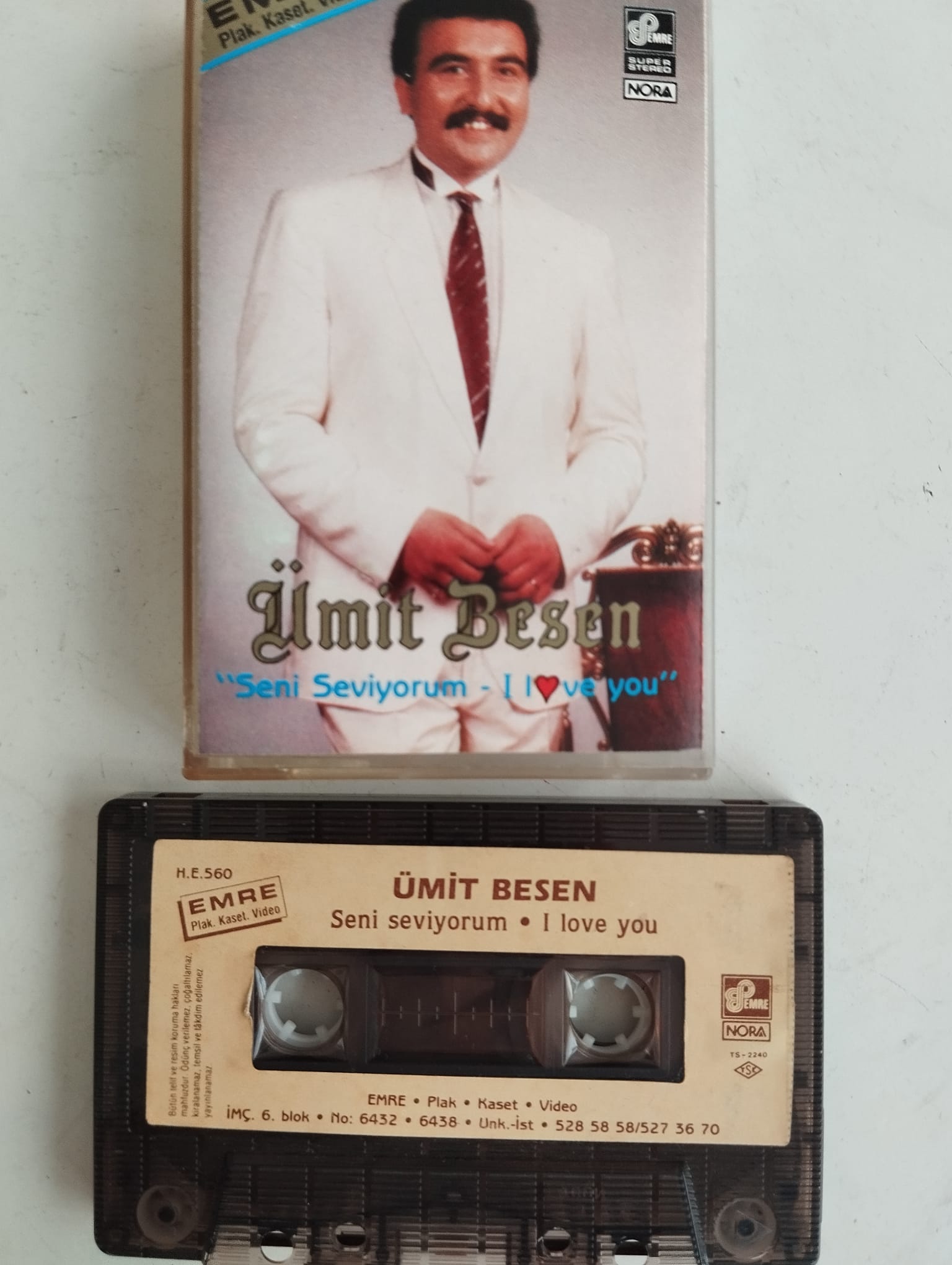 Ümit Besen – Seni Seviyorum - Türkiye Basım 2. El Kaset (Kağıt Baskı)